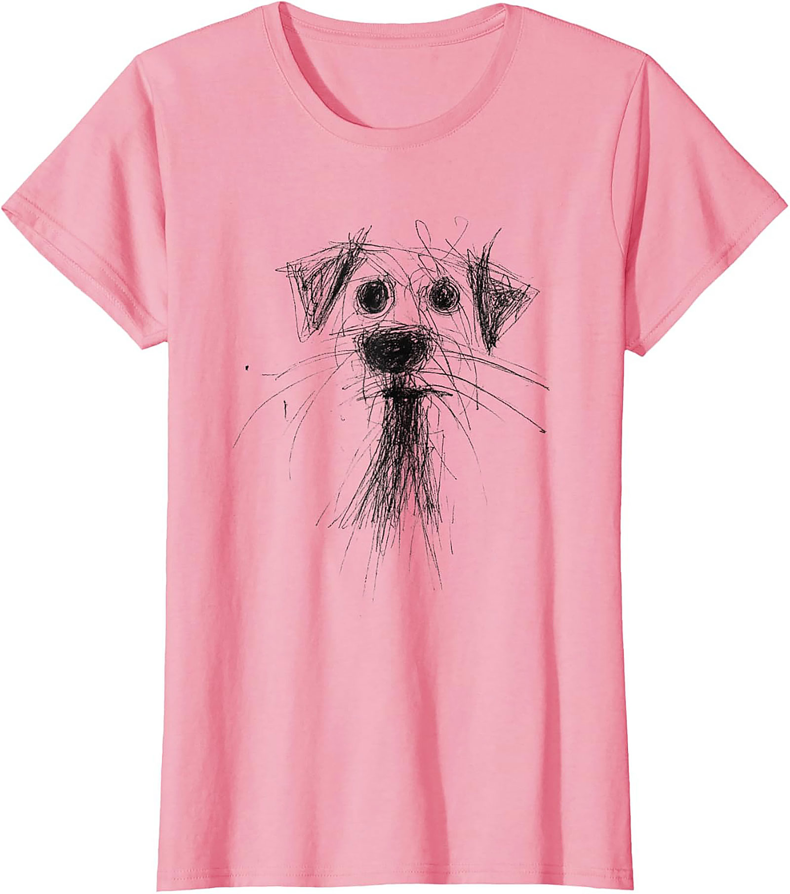 Abstract Sketch Dog T-Shirt – The Perfectly Imperfect Doodle Dog Tee