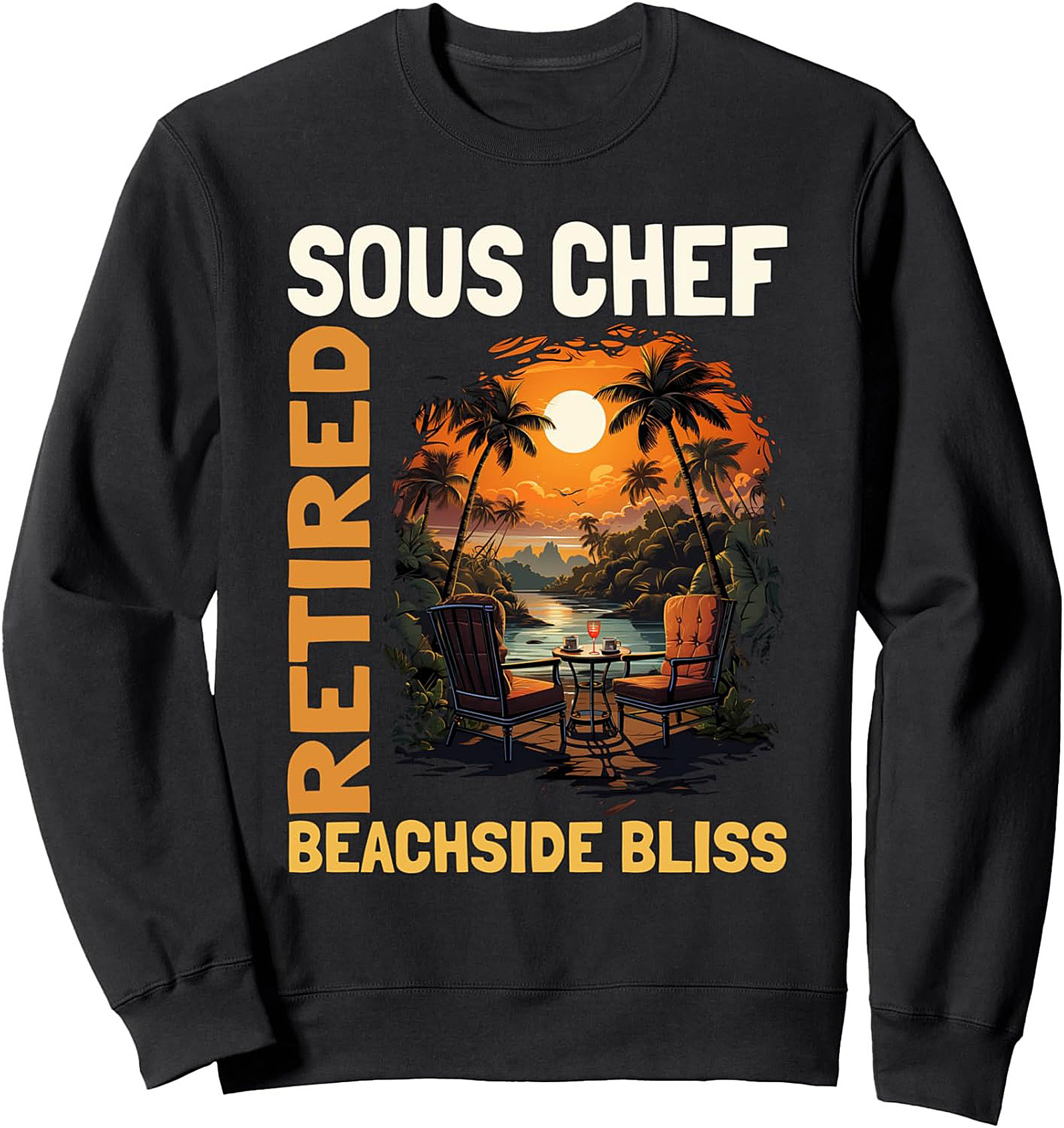 Retired Sous Chef Graphic Tee Funny Retirement Shirt