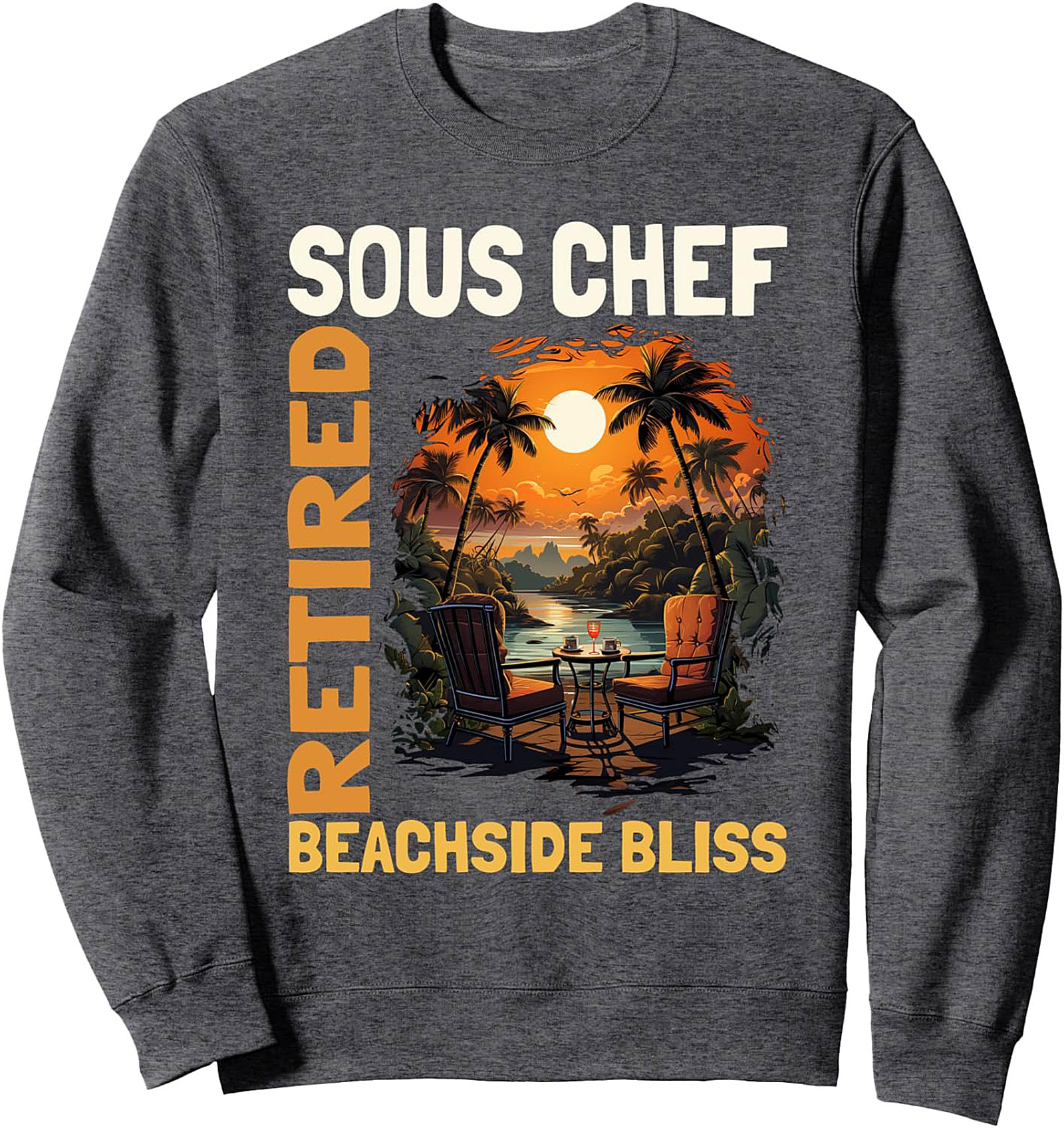 Retired Sous Chef Graphic Tee Funny Retirement Shirt