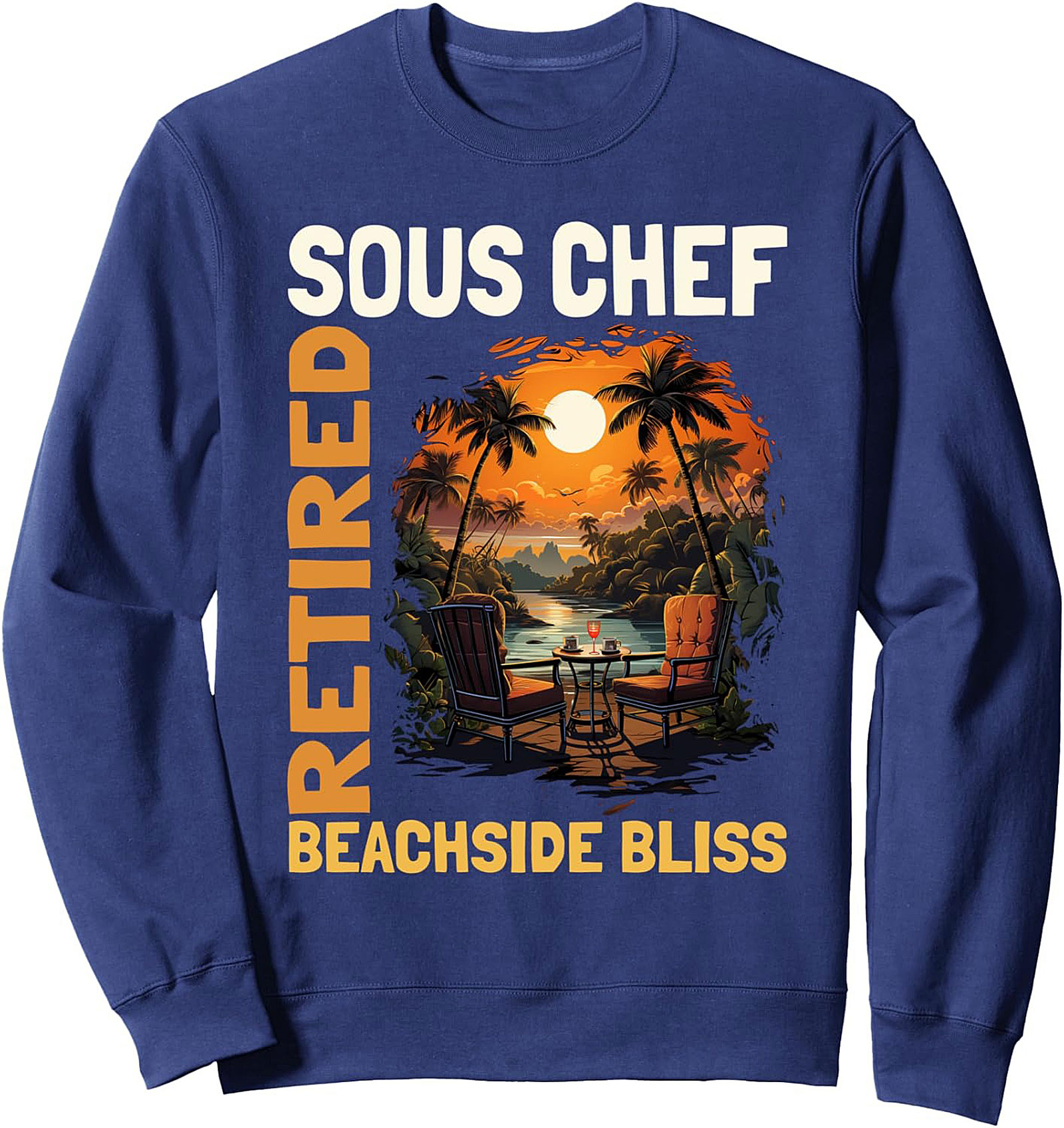 Retired Sous Chef Graphic Tee Funny Retirement Shirt