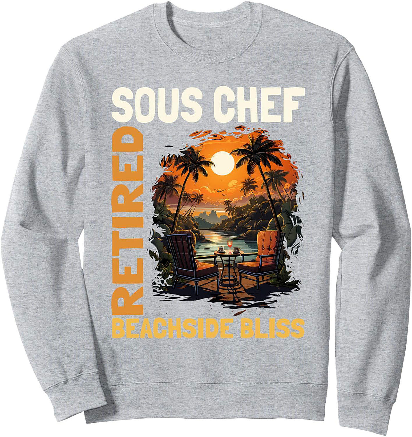 Retired Sous Chef Graphic Tee Funny Retirement Shirt
