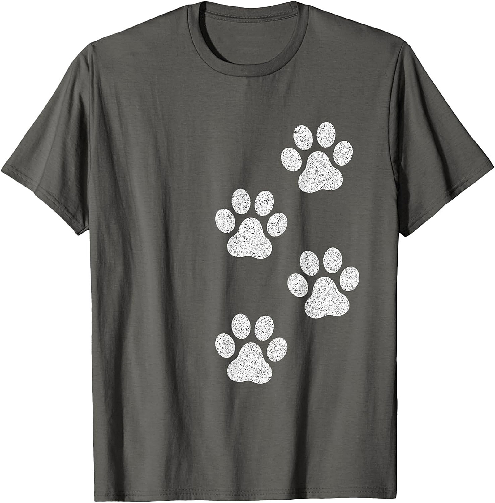 Vintage Dog Paw Print T-Shirt | Cute Pet Lover Graphic Tee