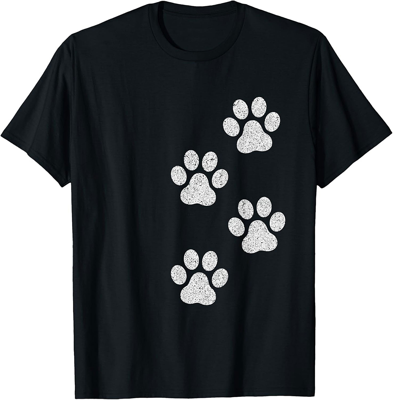 Vintage Dog Paw Print T-Shirt | Cute Pet Lover Graphic Tee