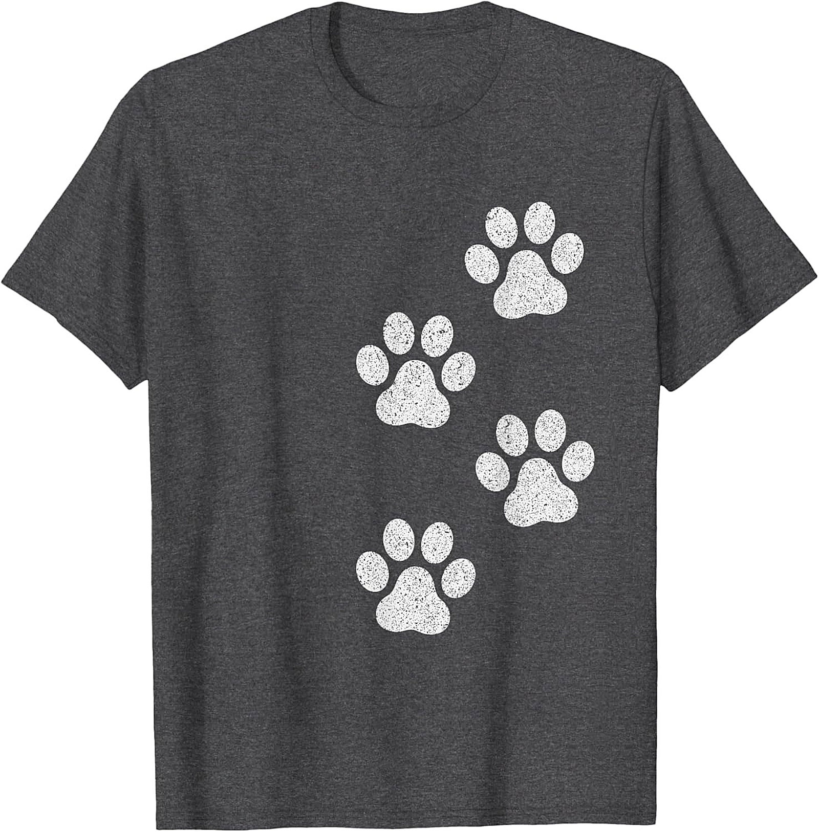Vintage Dog Paw Print T-Shirt | Cute Pet Lover Graphic Tee