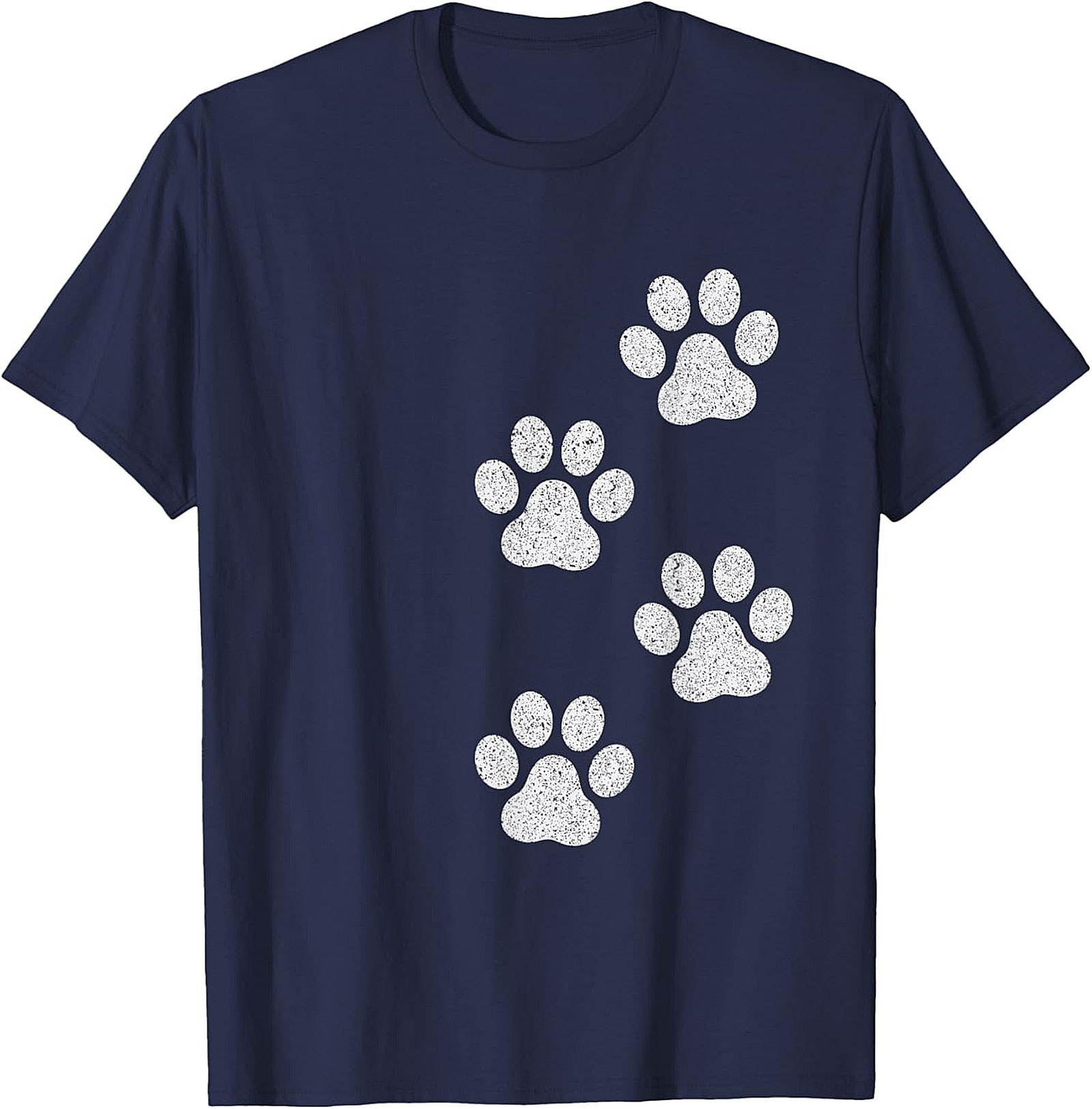Vintage Dog Paw Print T-Shirt | Cute Pet Lover Graphic Tee