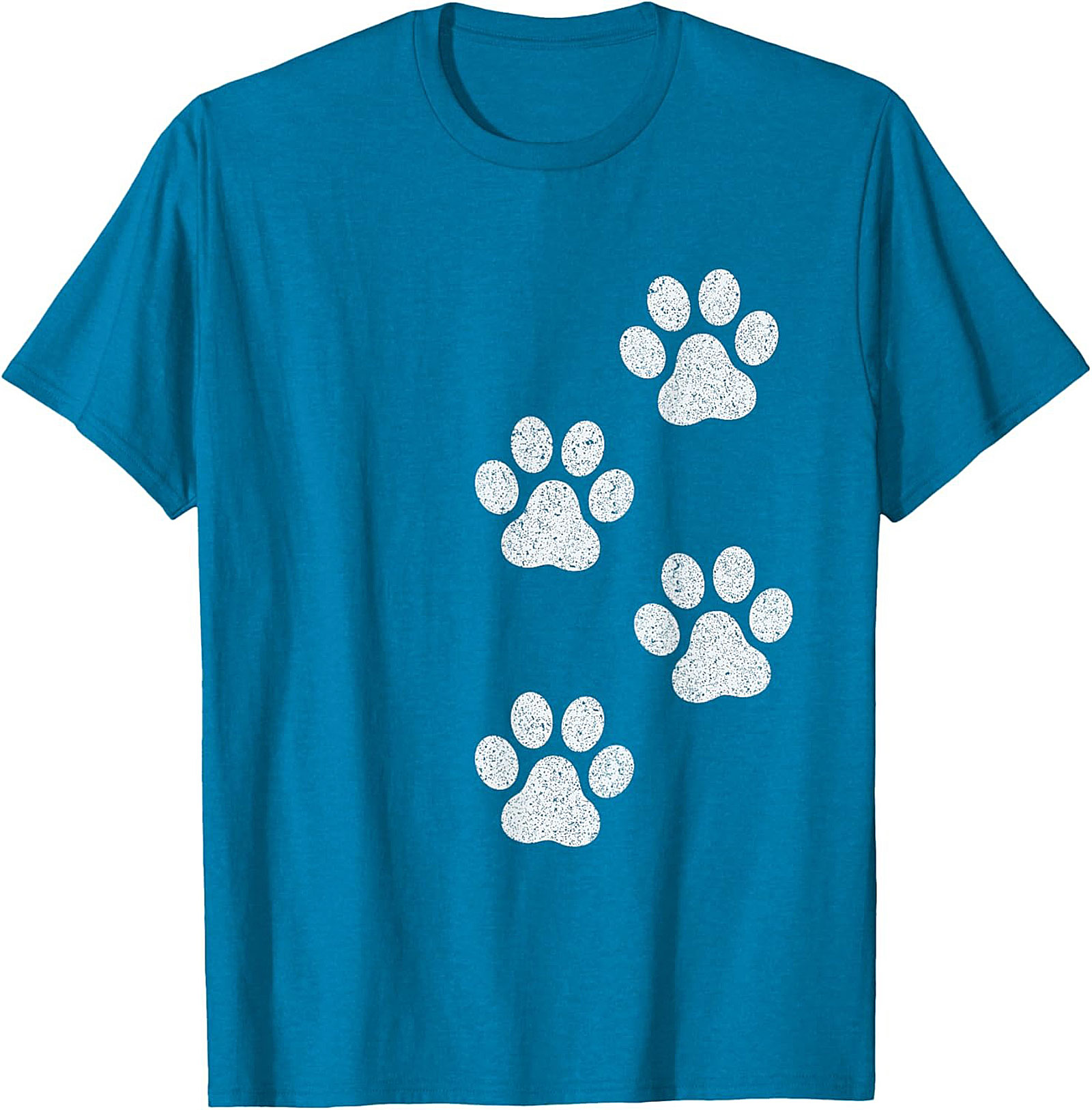 Vintage Dog Paw Print T-Shirt | Cute Pet Lover Graphic Tee