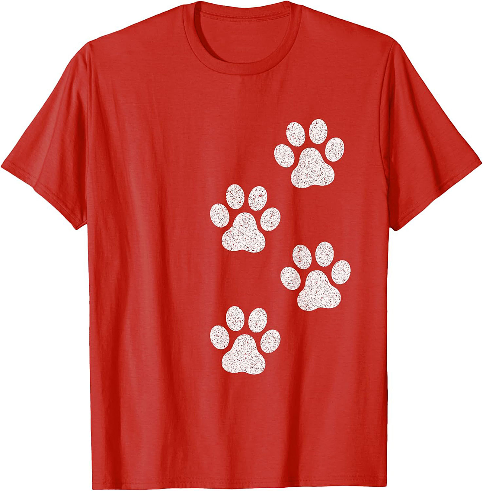 Vintage Dog Paw Print T-Shirt | Cute Pet Lover Graphic Tee