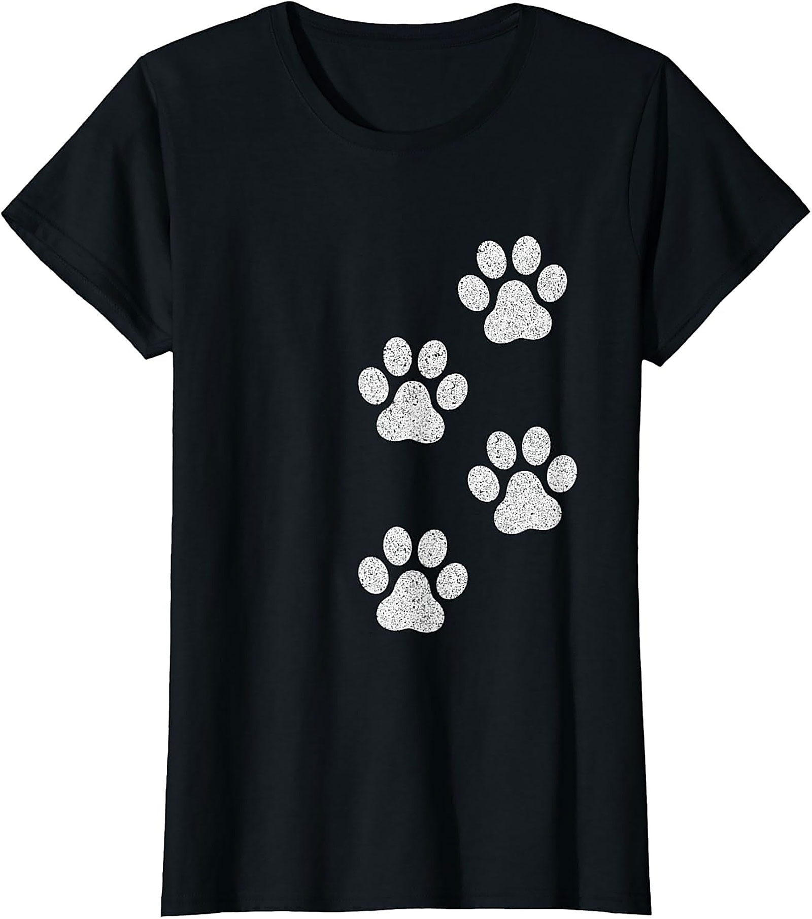 Vintage Dog Paw Print T-Shirt | Cute Pet Lover Graphic Tee