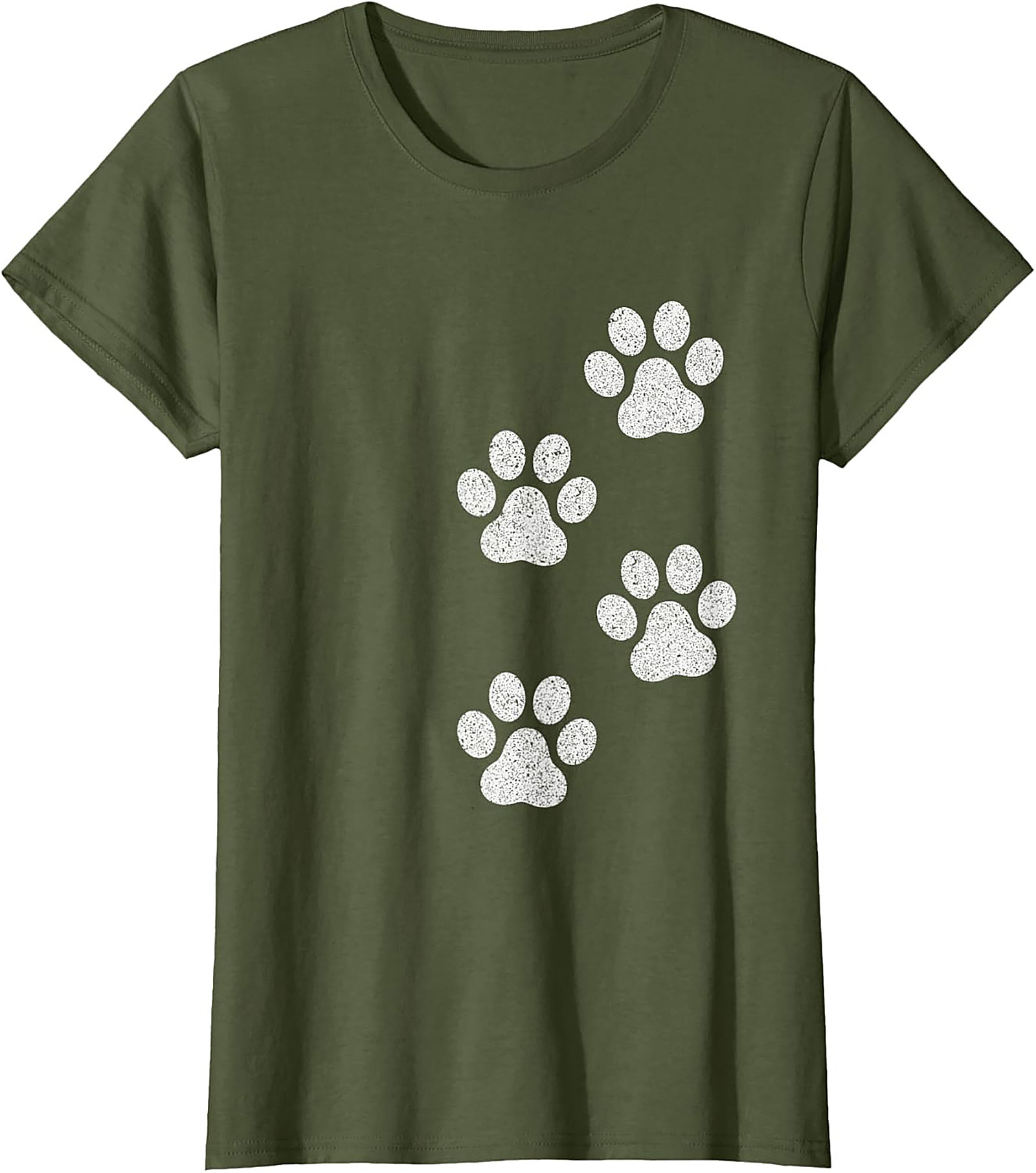 Vintage Dog Paw Print T-Shirt | Cute Pet Lover Graphic Tee