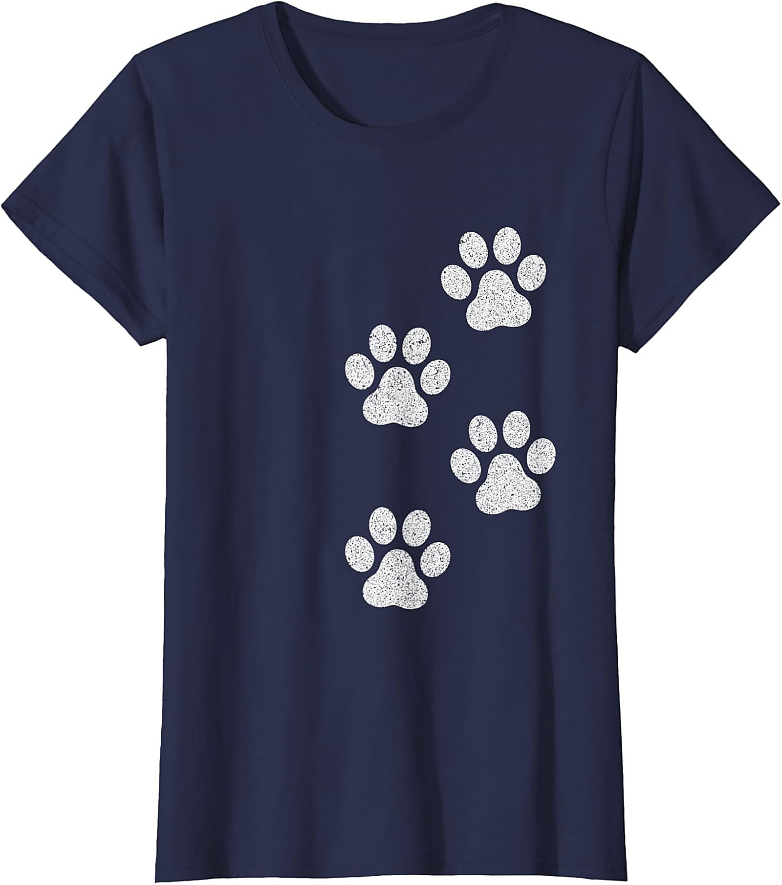 Vintage Dog Paw Print T-Shirt | Cute Pet Lover Graphic Tee