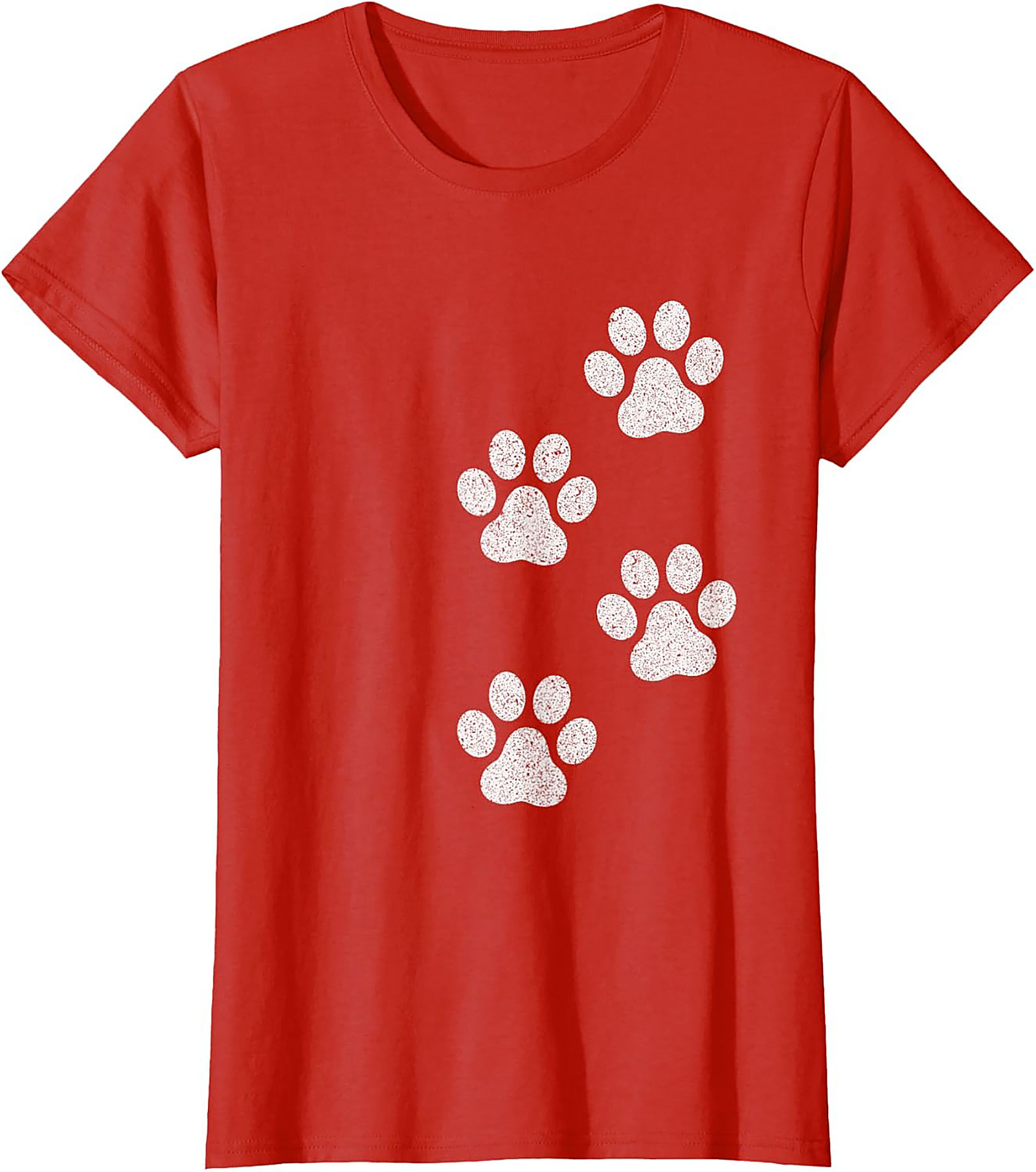 Vintage Dog Paw Print T-Shirt | Cute Pet Lover Graphic Tee