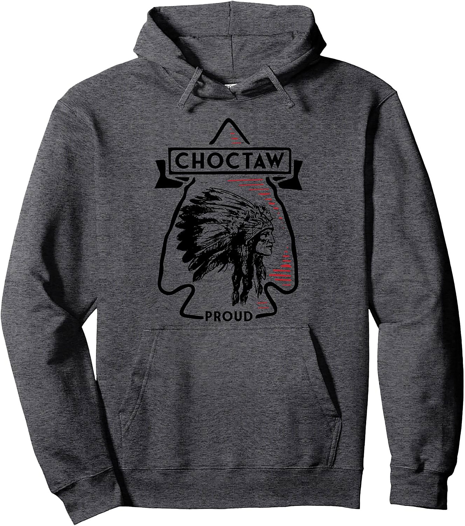 Choctaw Heritage Pullover Hoodie Chief Graphic Apparel