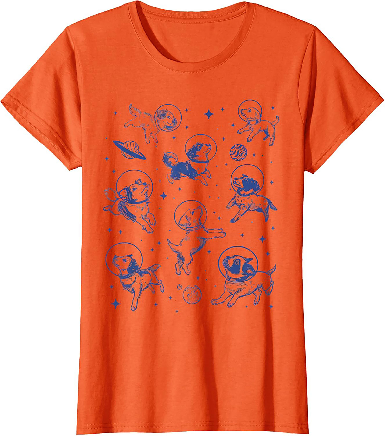 Astronaut Dog Graphic Tee: Cosmic Puppies Space Adventure Unisex Shirt