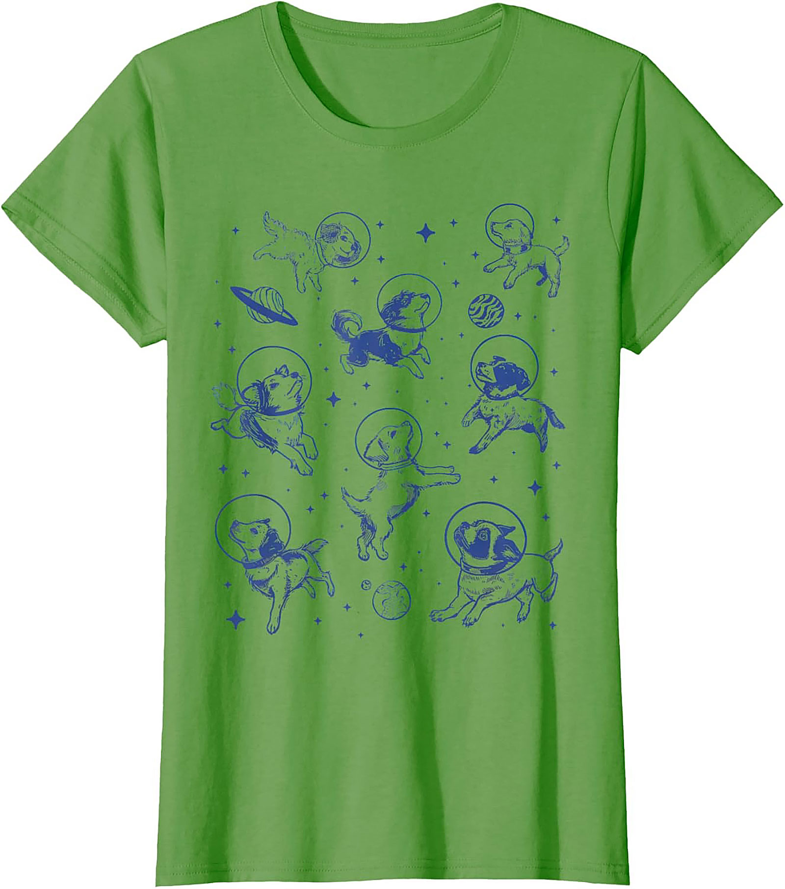 Astronaut Dog Graphic Tee: Cosmic Puppies Space Adventure Unisex Shirt