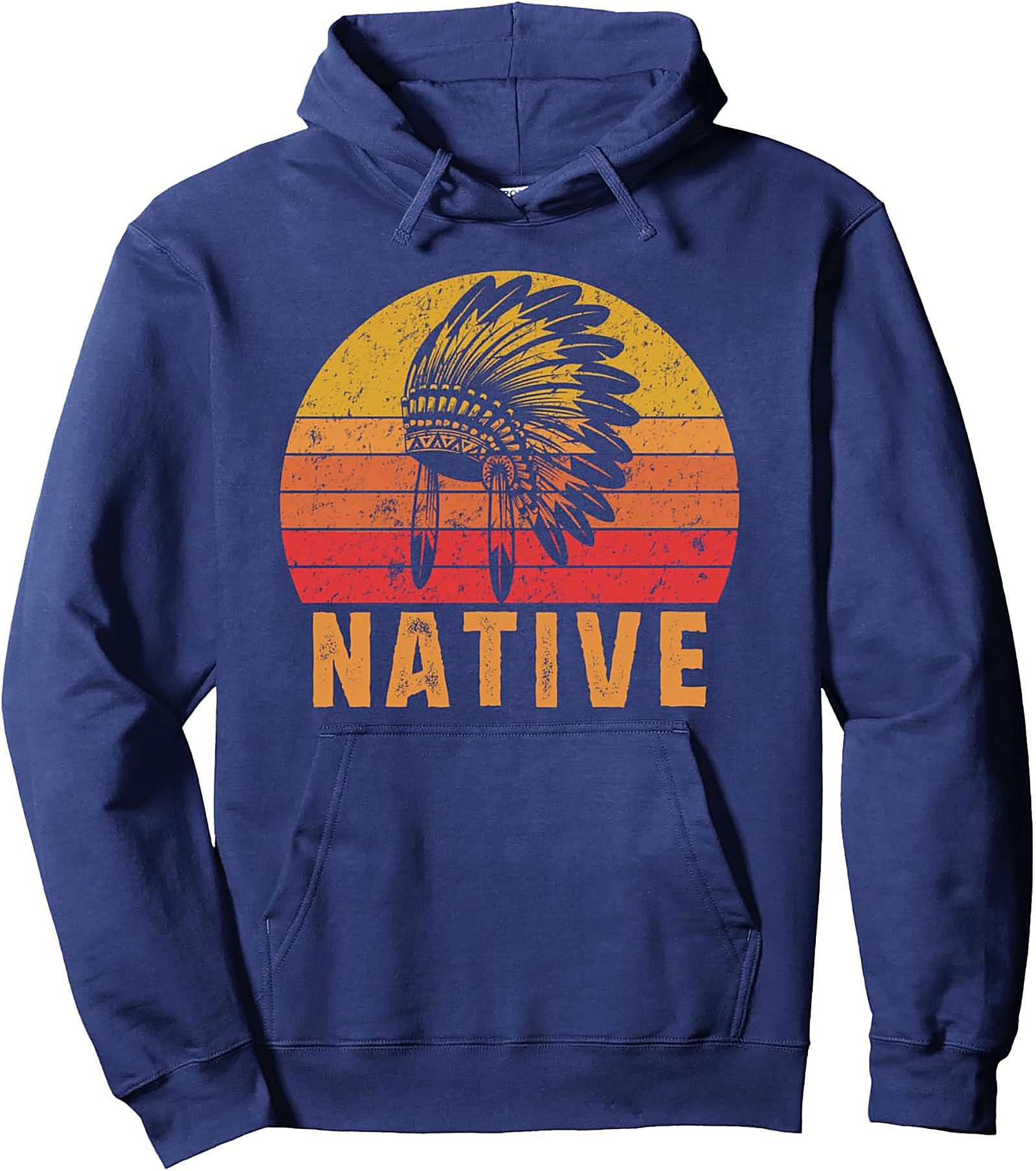Native Pride Graphic Hoodie Vintage Indigenous Pullover