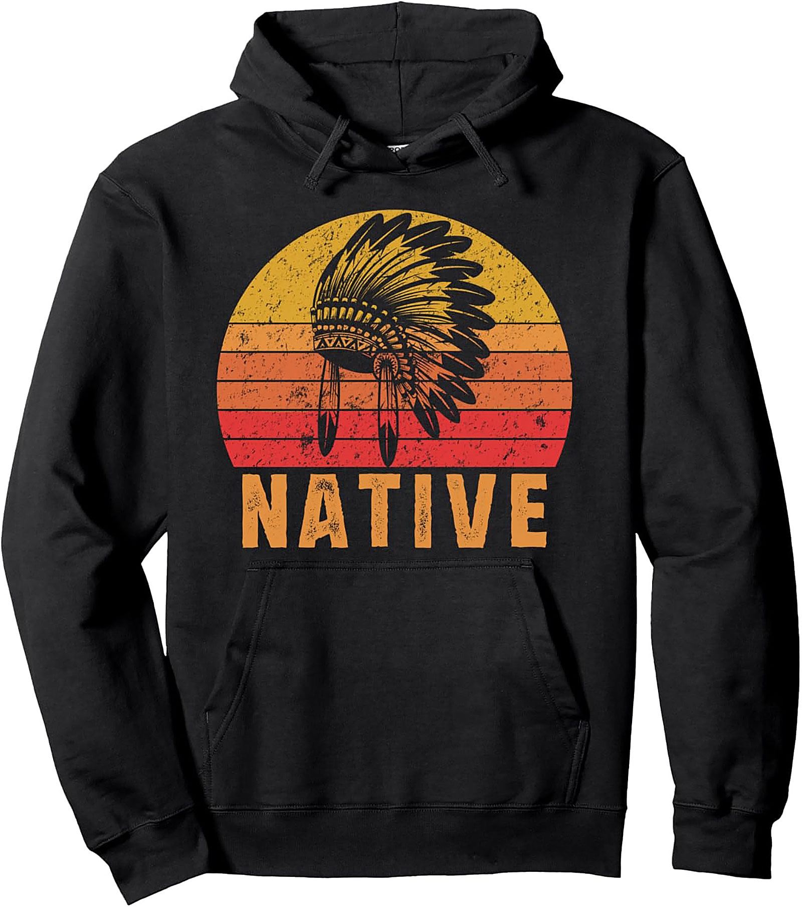Native Pride Graphic Hoodie Vintage Indigenous Pullover