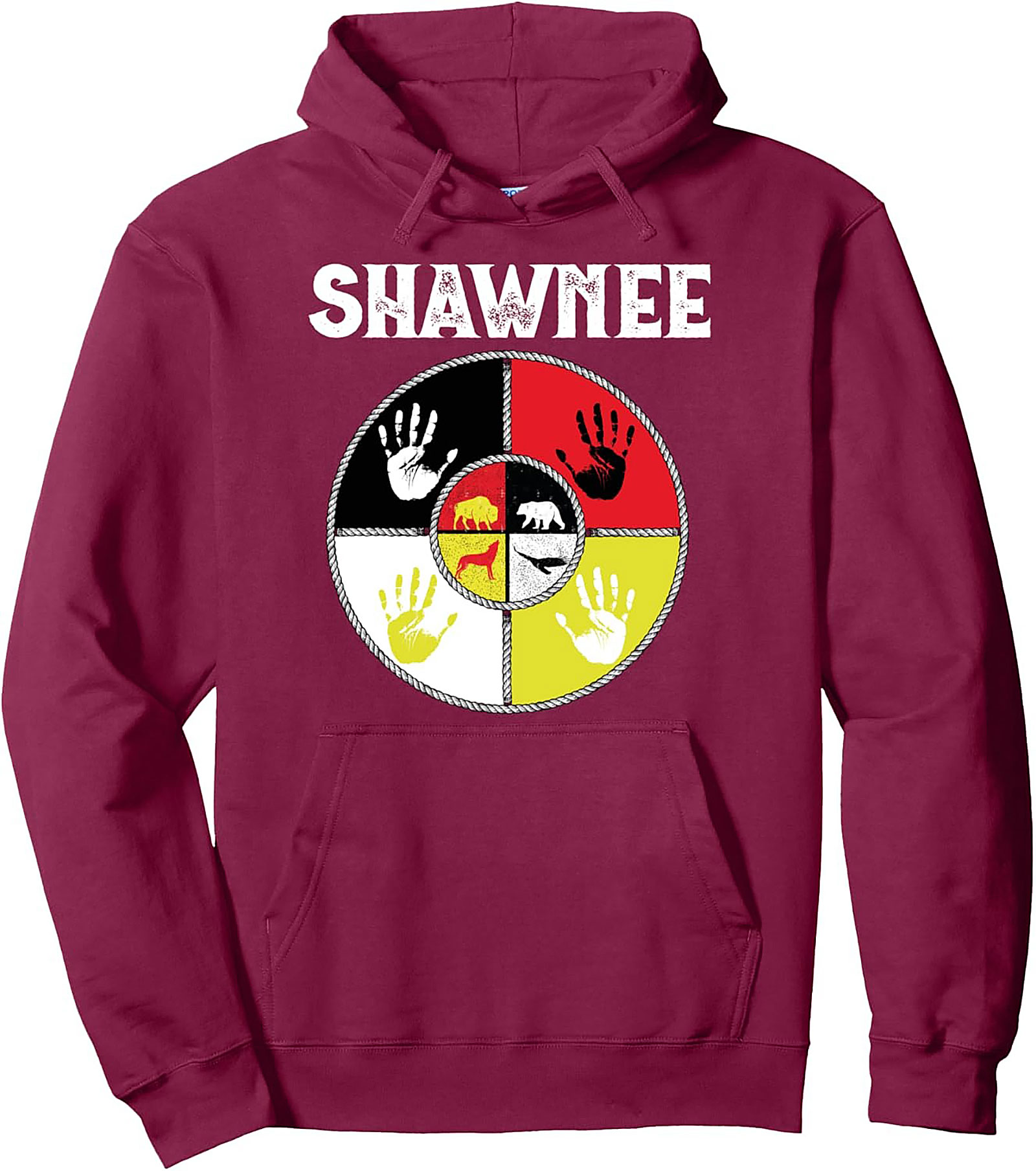 Shawnee Heritage Pullover Hoodie Indigenous Graphic