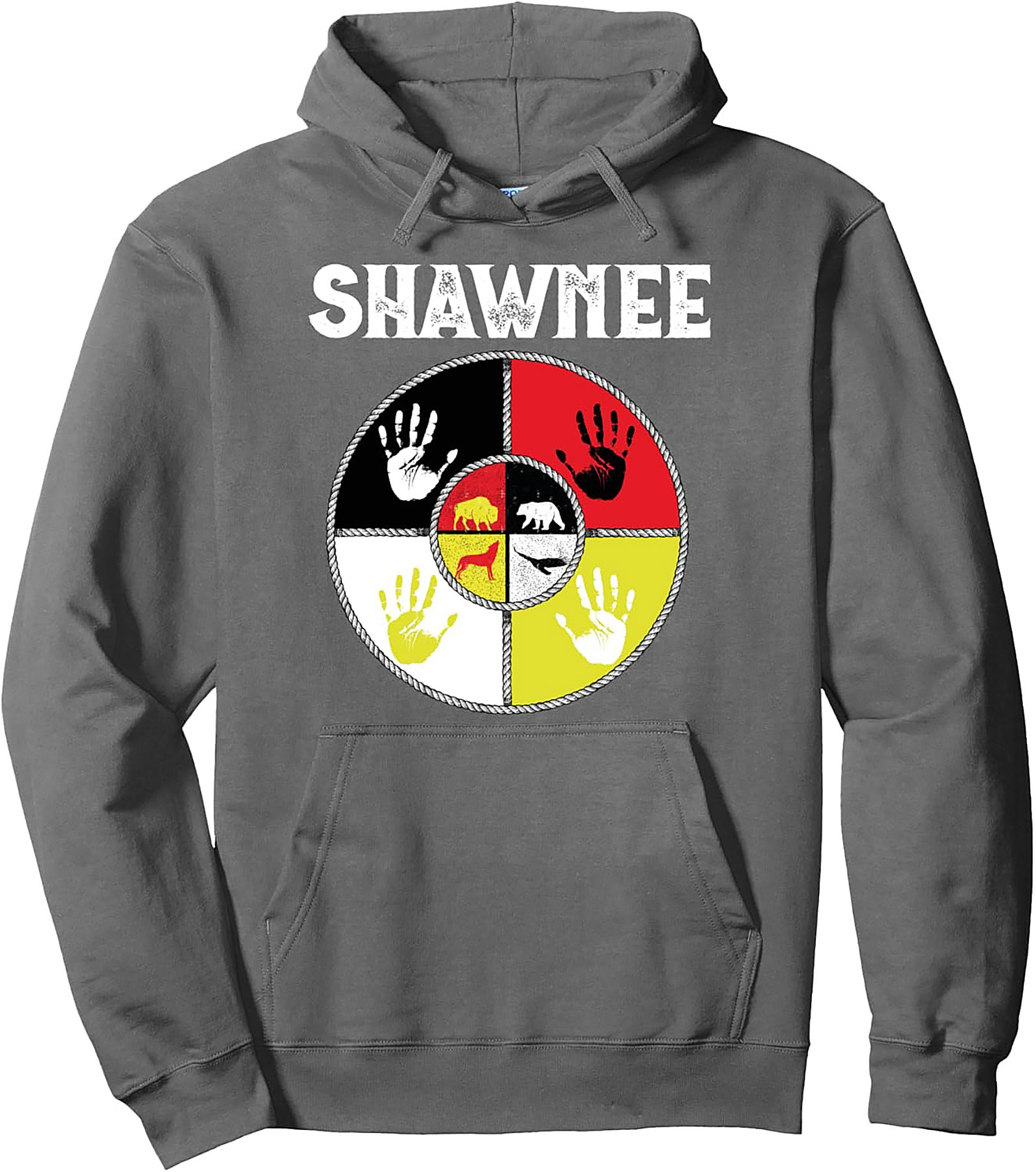 Shawnee Heritage Pullover Hoodie Indigenous Graphic