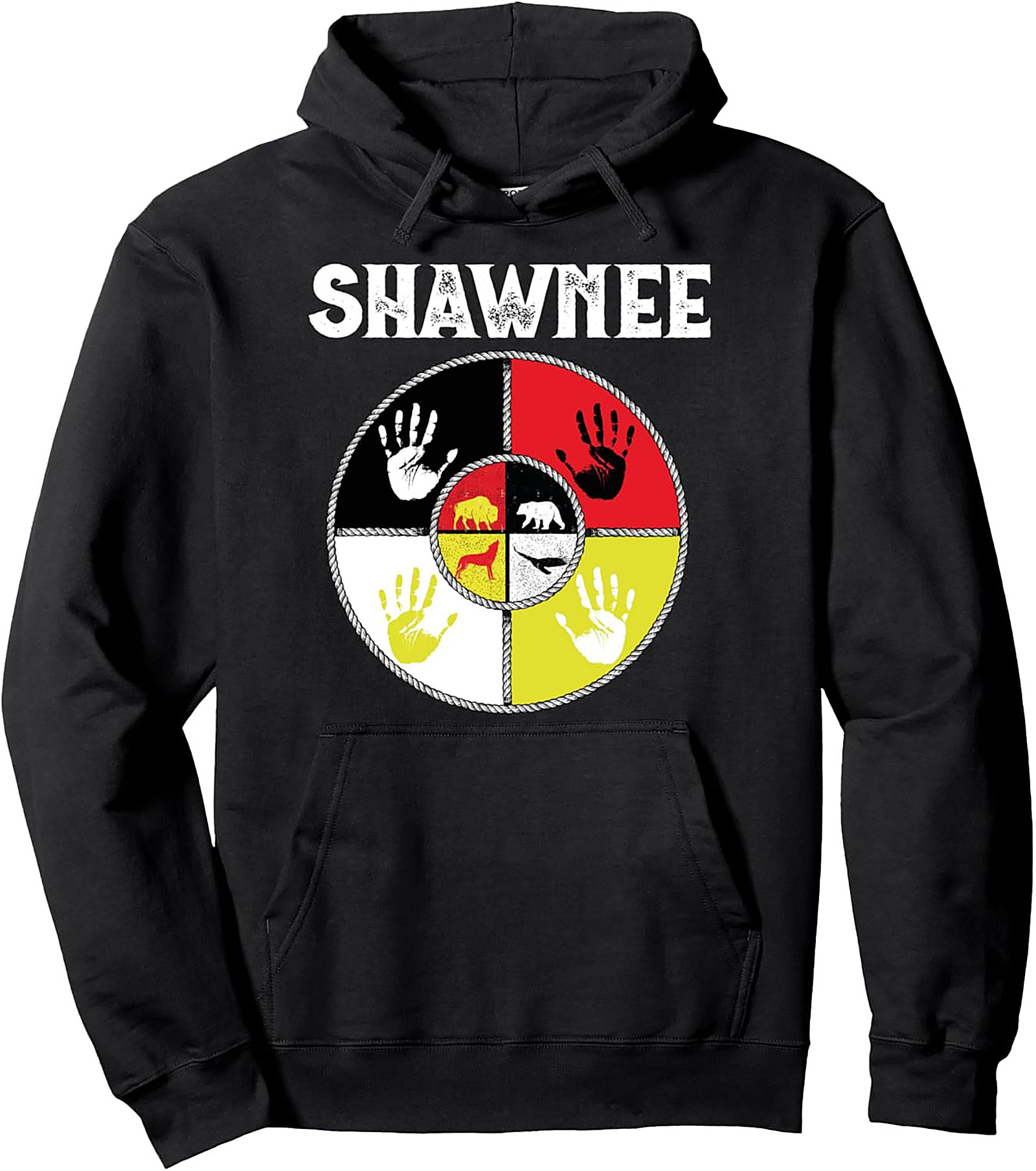 Shawnee Heritage Pullover Hoodie Indigenous Graphic