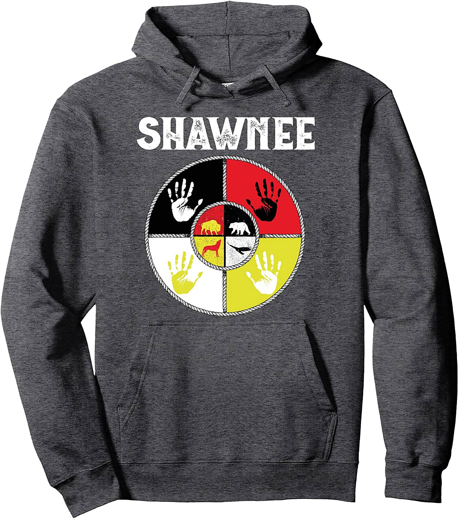 Shawnee Heritage Pullover Hoodie Indigenous Graphic
