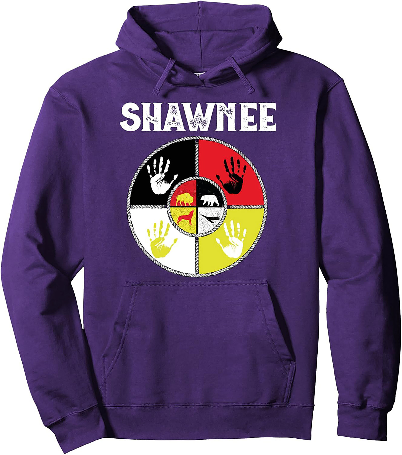 Shawnee Heritage Pullover Hoodie Indigenous Graphic