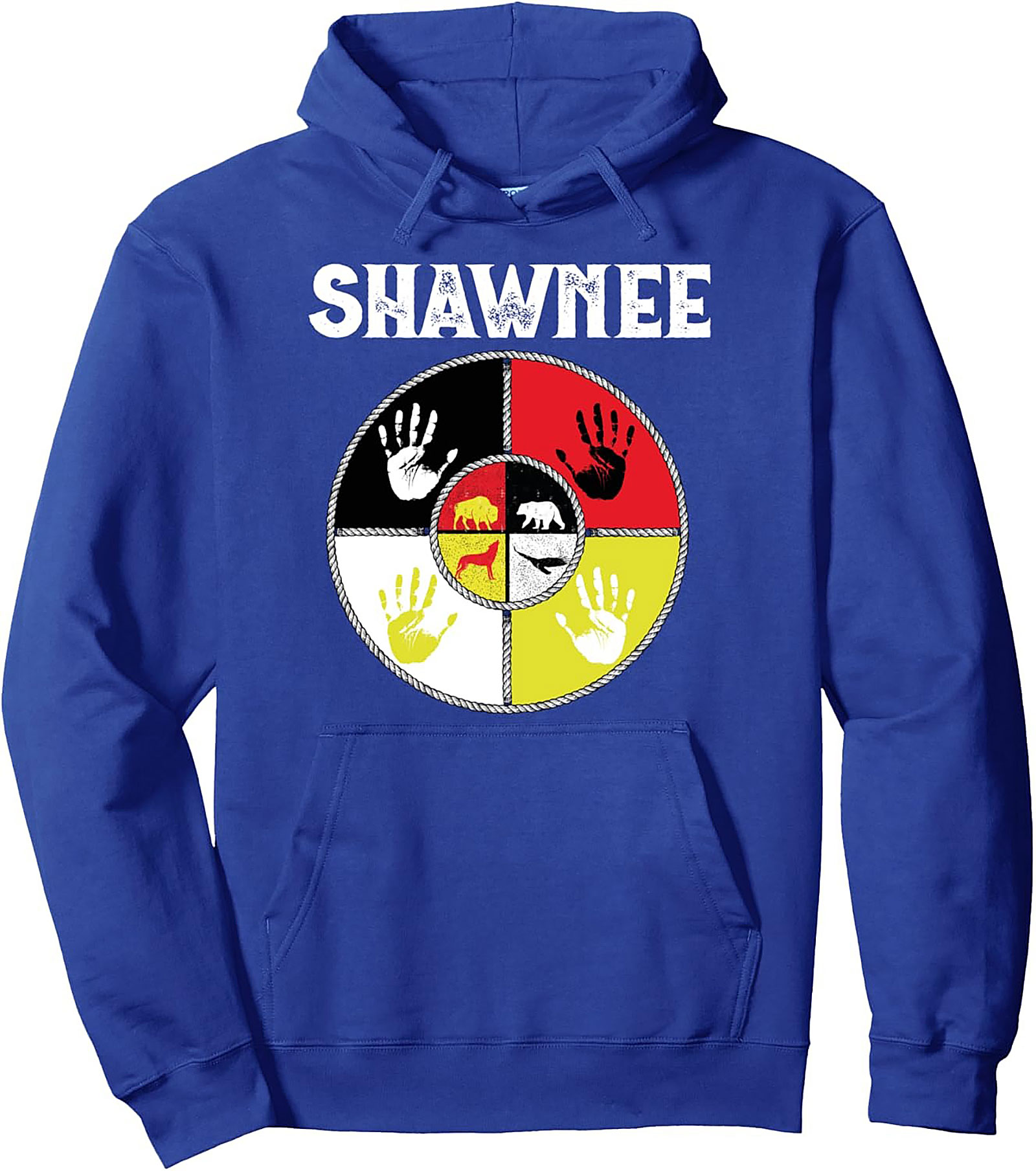 Shawnee Heritage Pullover Hoodie Indigenous Graphic