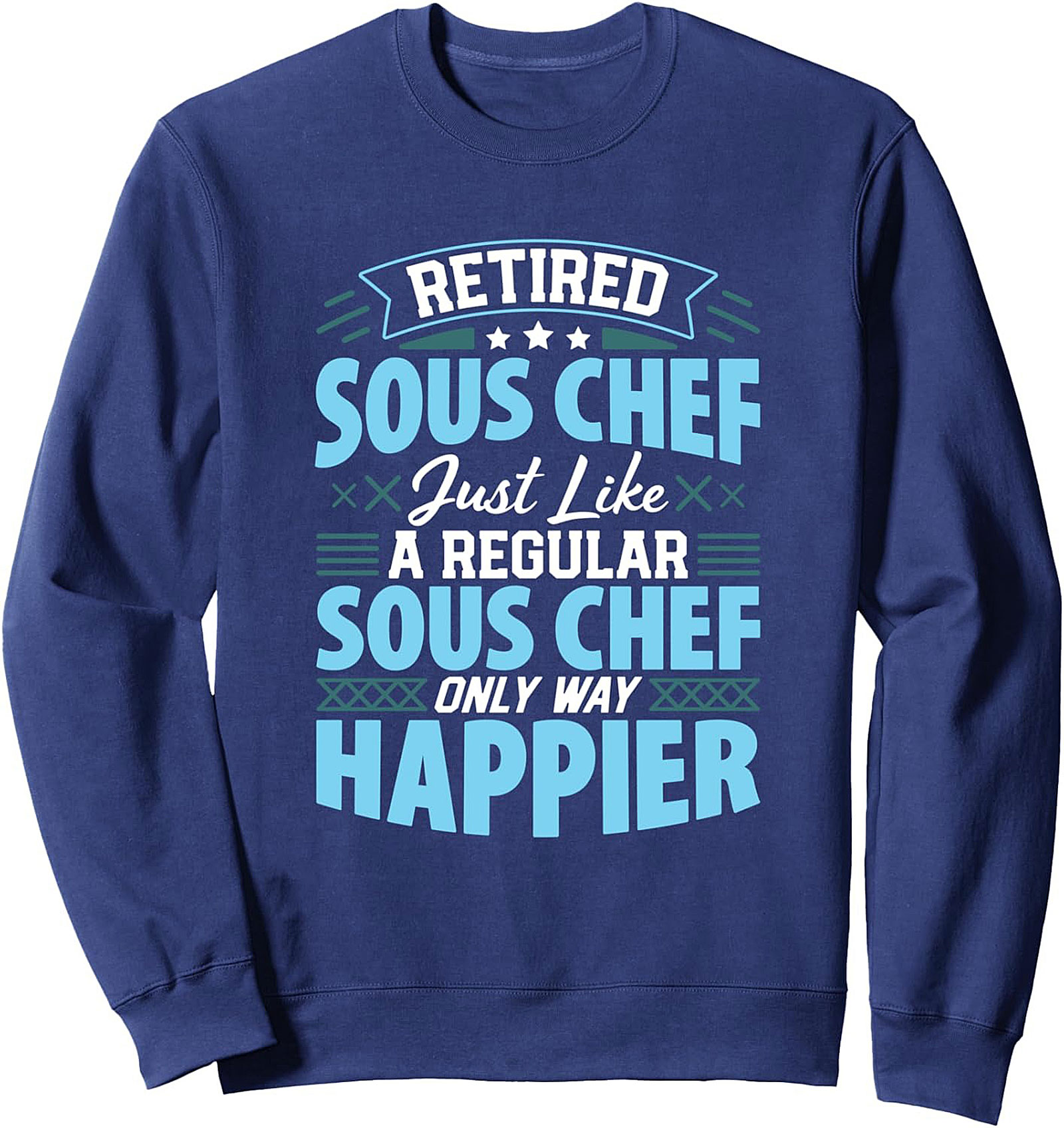 Retired Sous Chef T-shirt Funny Retirement Graphic Tee