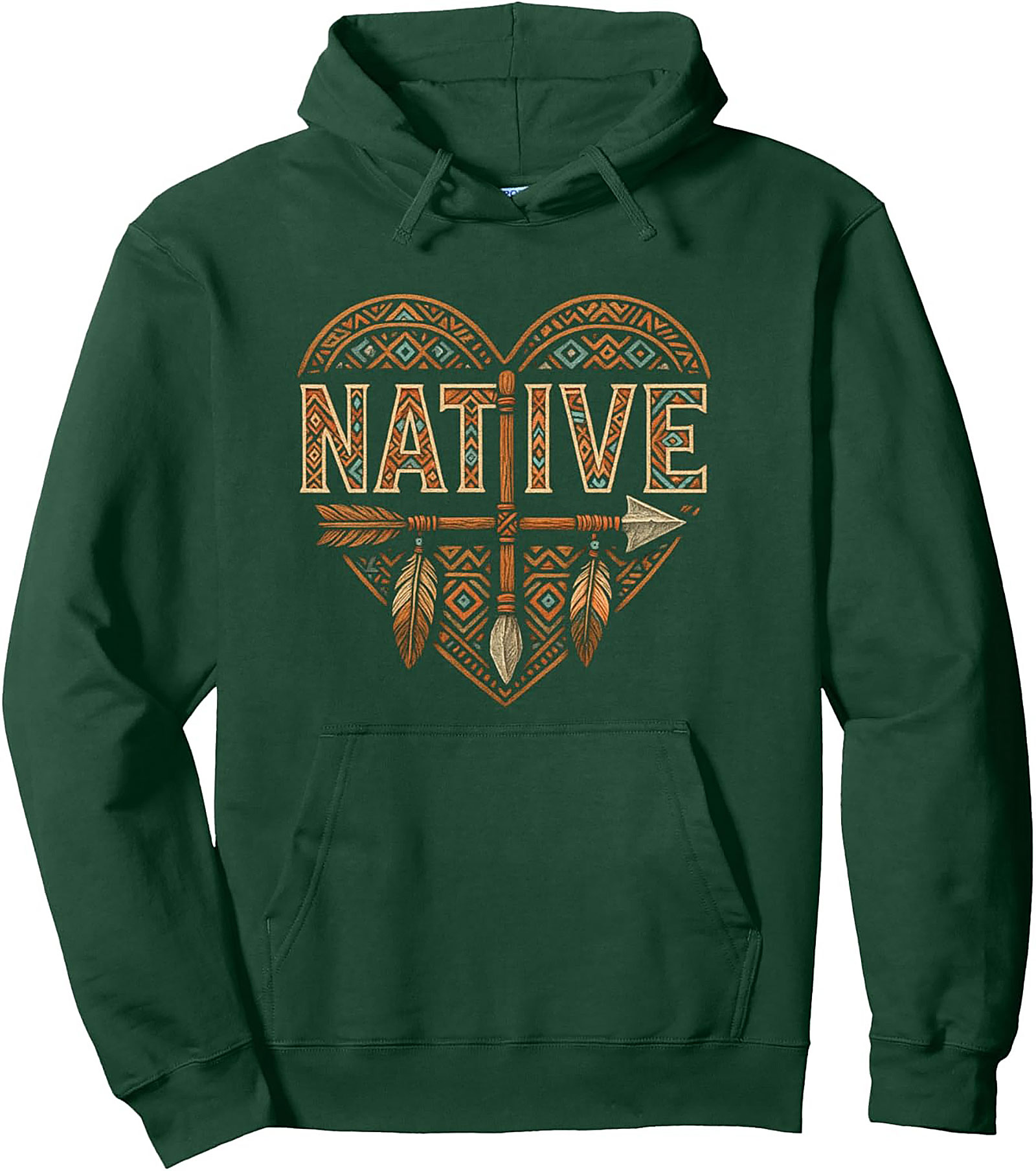  Native Pride Graphic Hoodie Heritage Tribal Pullover