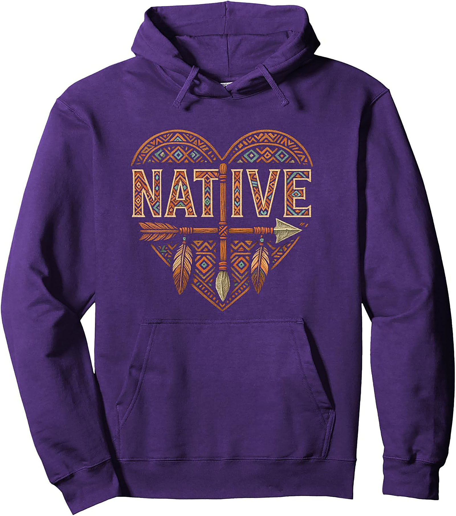  Native Pride Graphic Hoodie Heritage Tribal Pullover
