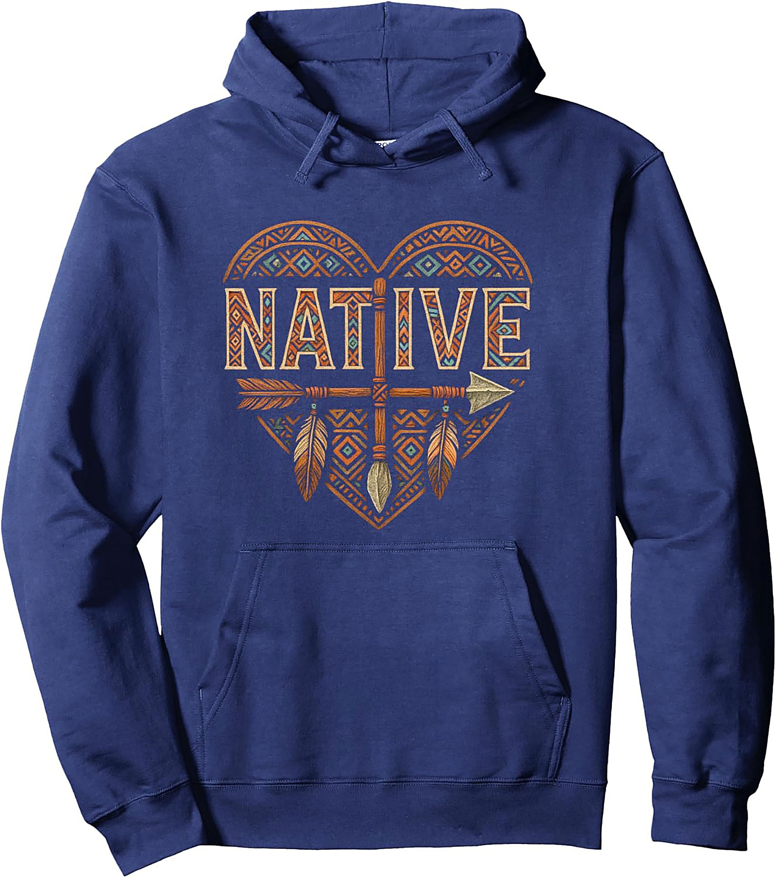  Native Pride Graphic Hoodie Heritage Tribal Pullover
