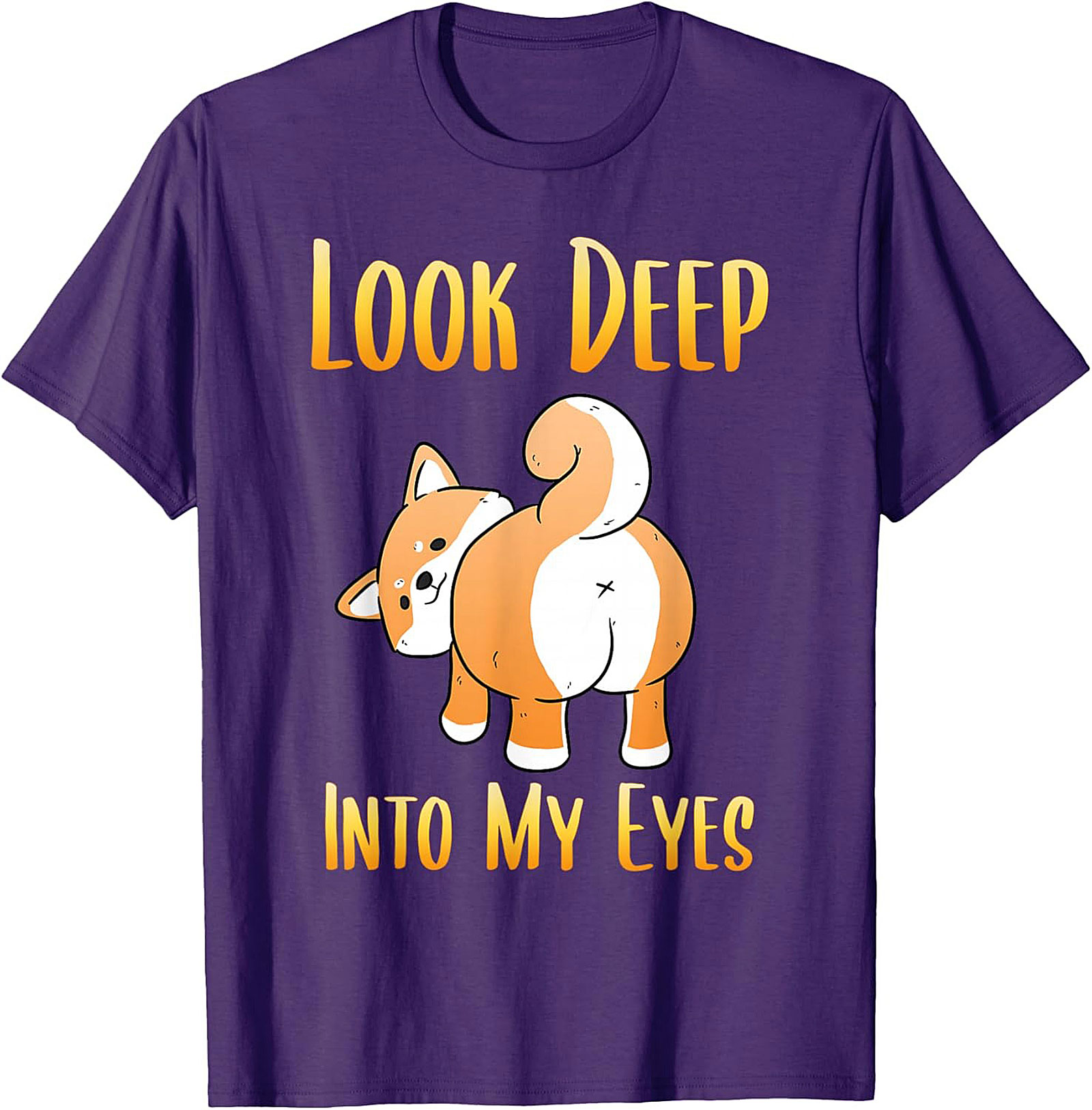 Funny Shiba Inu T-shirt: Look Deep Into My Eyes Dog Graphic Tee