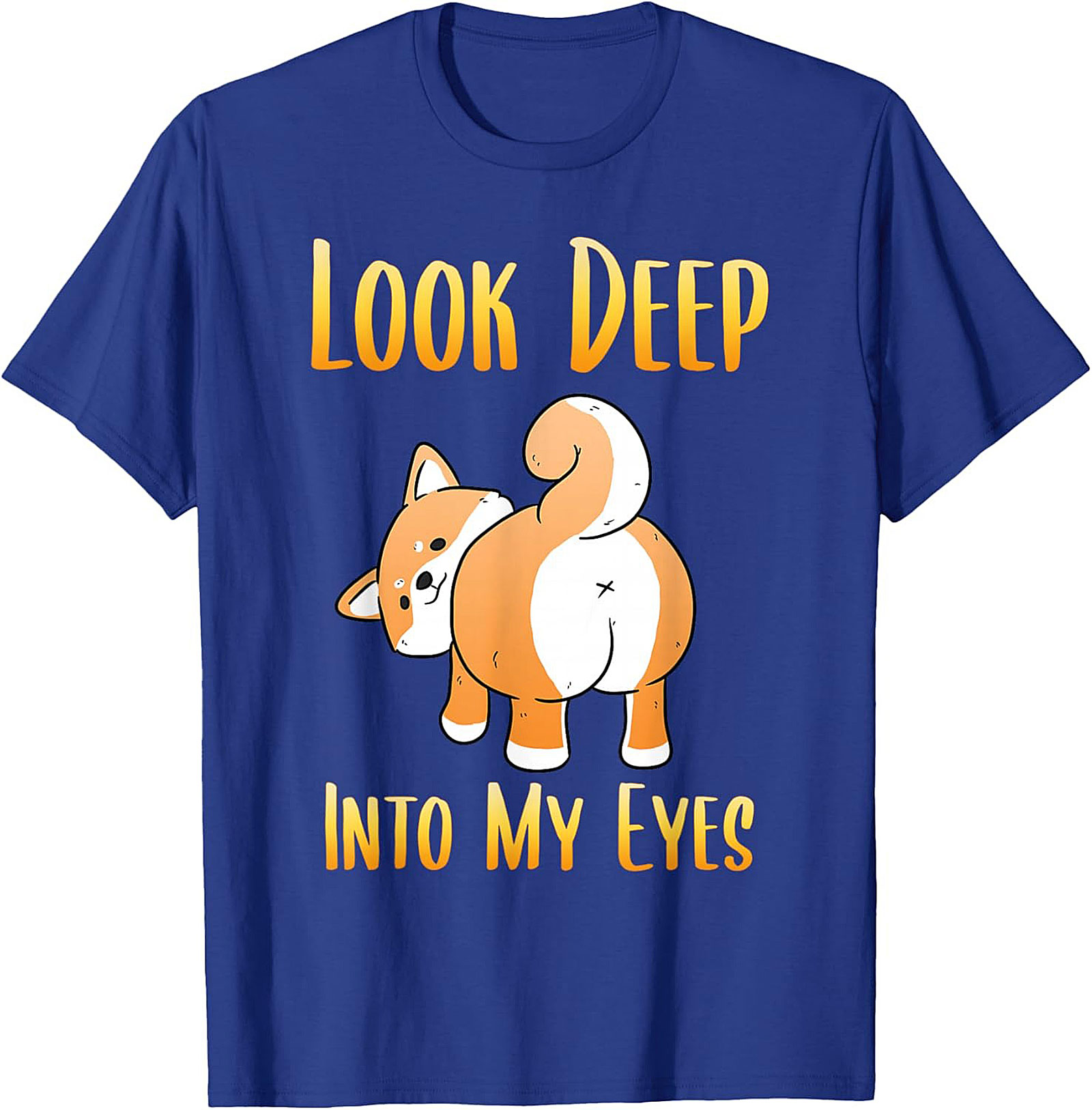 Funny Shiba Inu T-shirt: Look Deep Into My Eyes Dog Graphic Tee