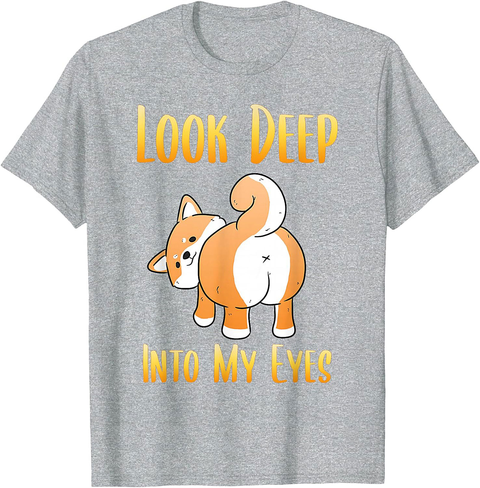 Funny Shiba Inu T-shirt: Look Deep Into My Eyes Dog Graphic Tee