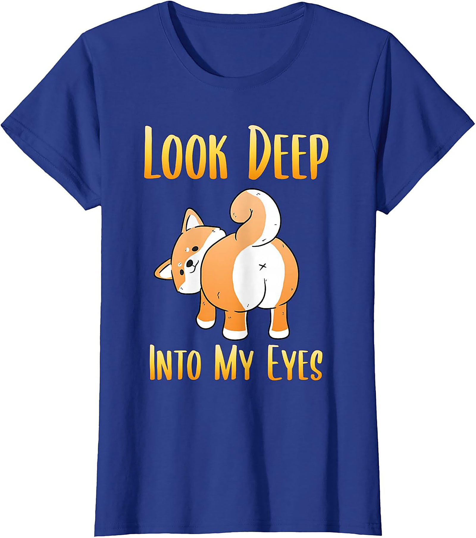 Funny Shiba Inu T-shirt: Look Deep Into My Eyes Dog Graphic Tee