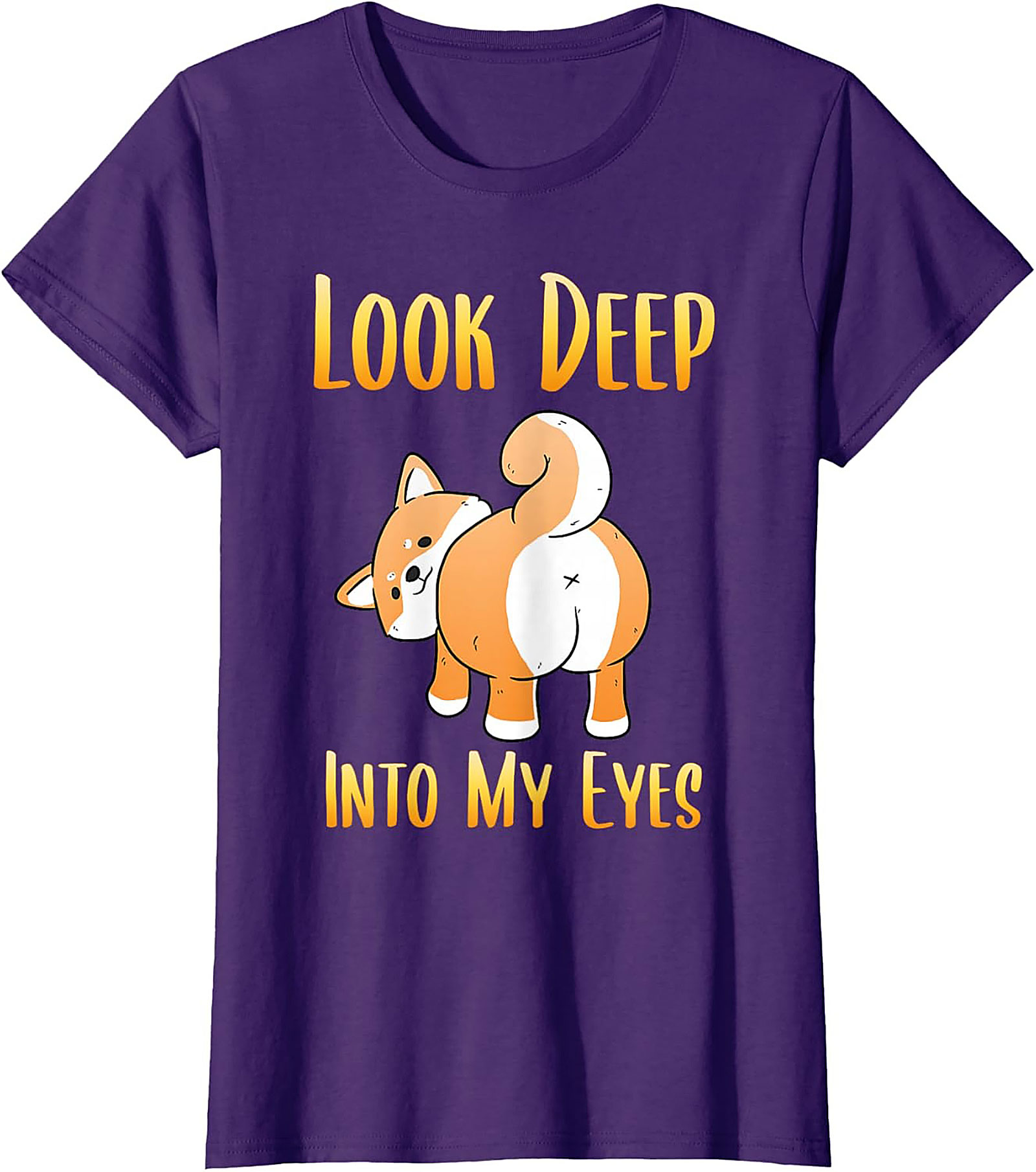 Funny Shiba Inu T-shirt: Look Deep Into My Eyes Dog Graphic Tee