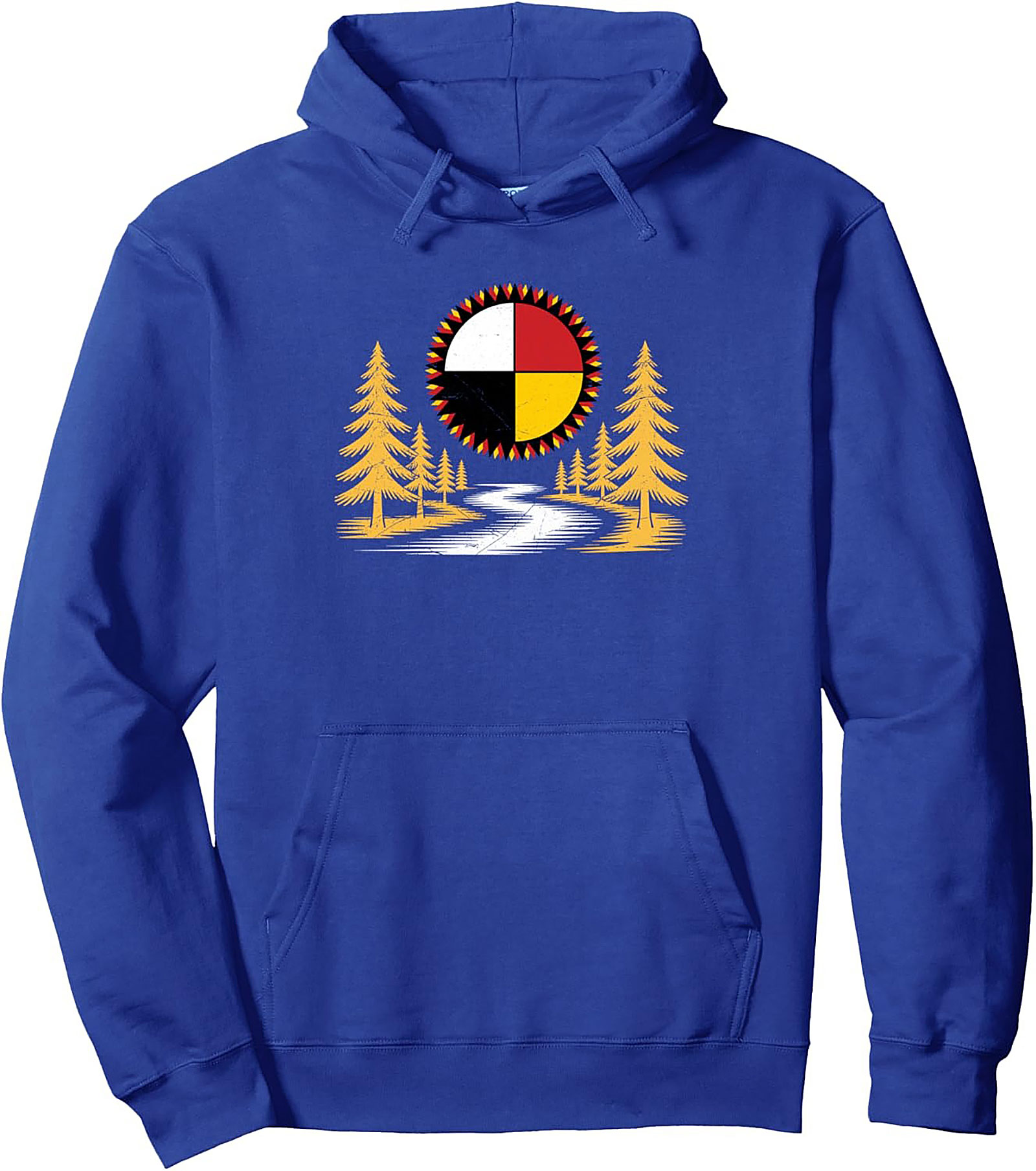 Medicine Wheel Graphic Hoodie Cozy Pullover Gift