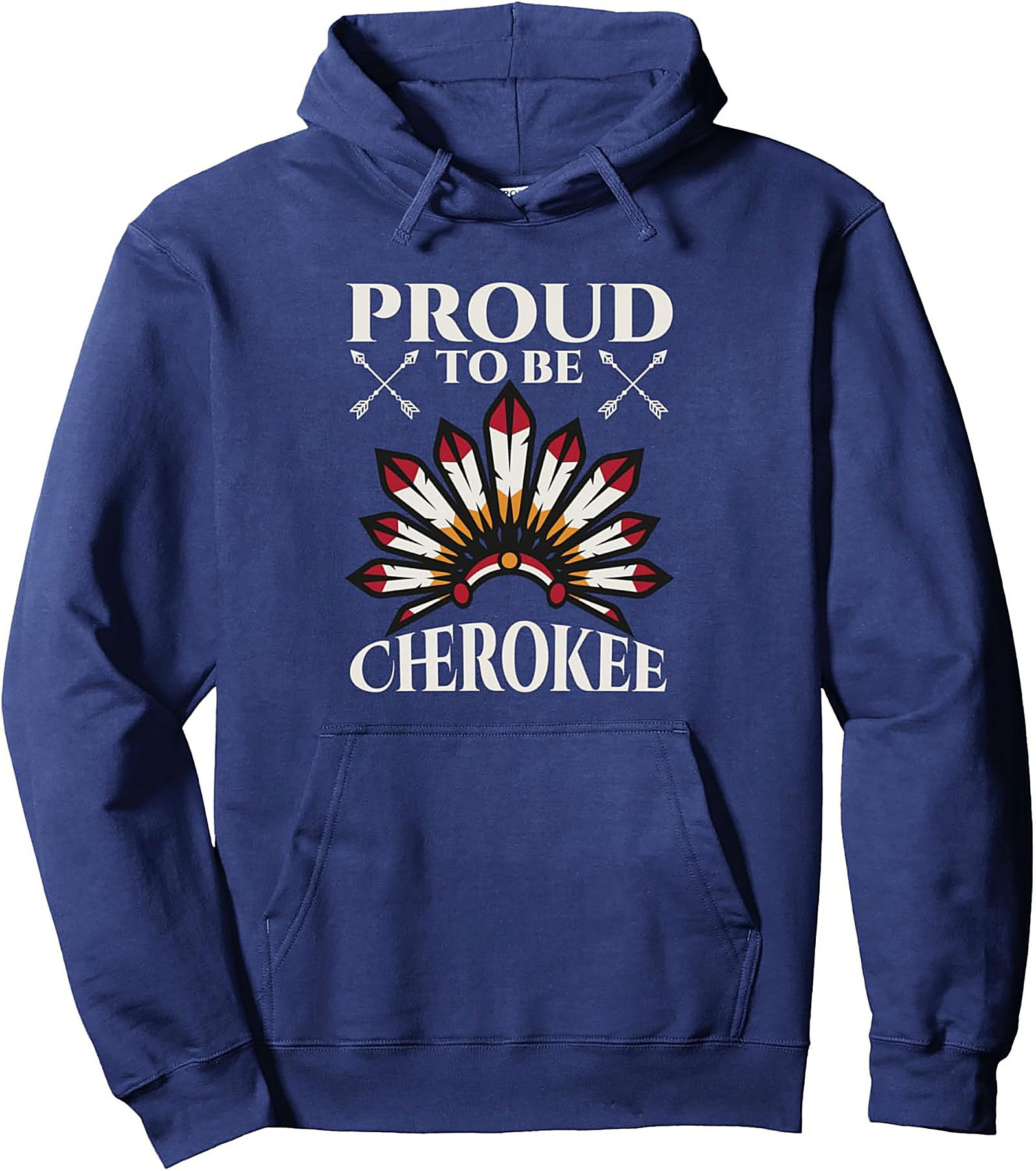 Cherokee Pride Pullover Hoodie Heritage Graphic Apparel