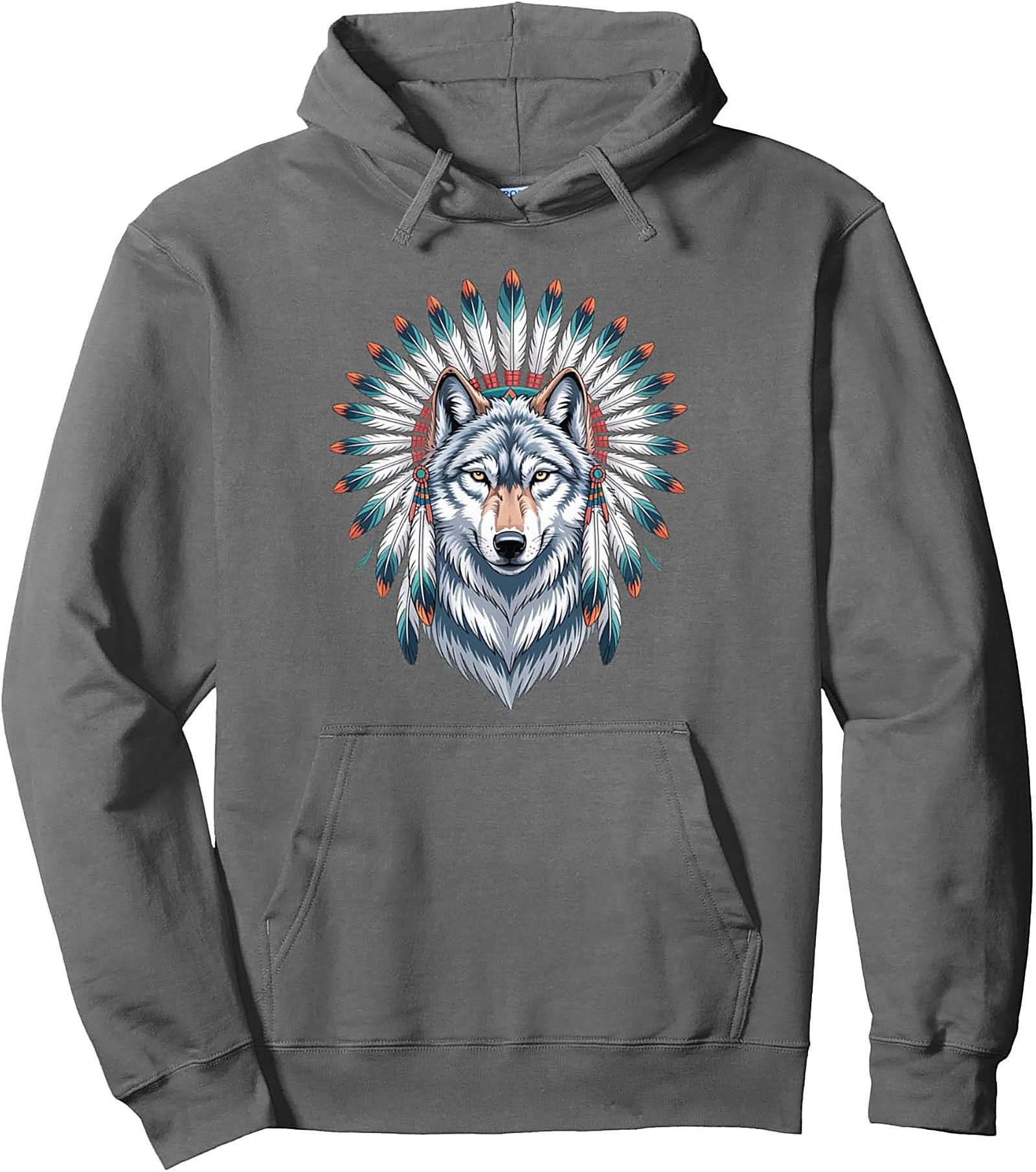 Spirit Wolf Graphic Hoodie Cozy Unisex Pullover
