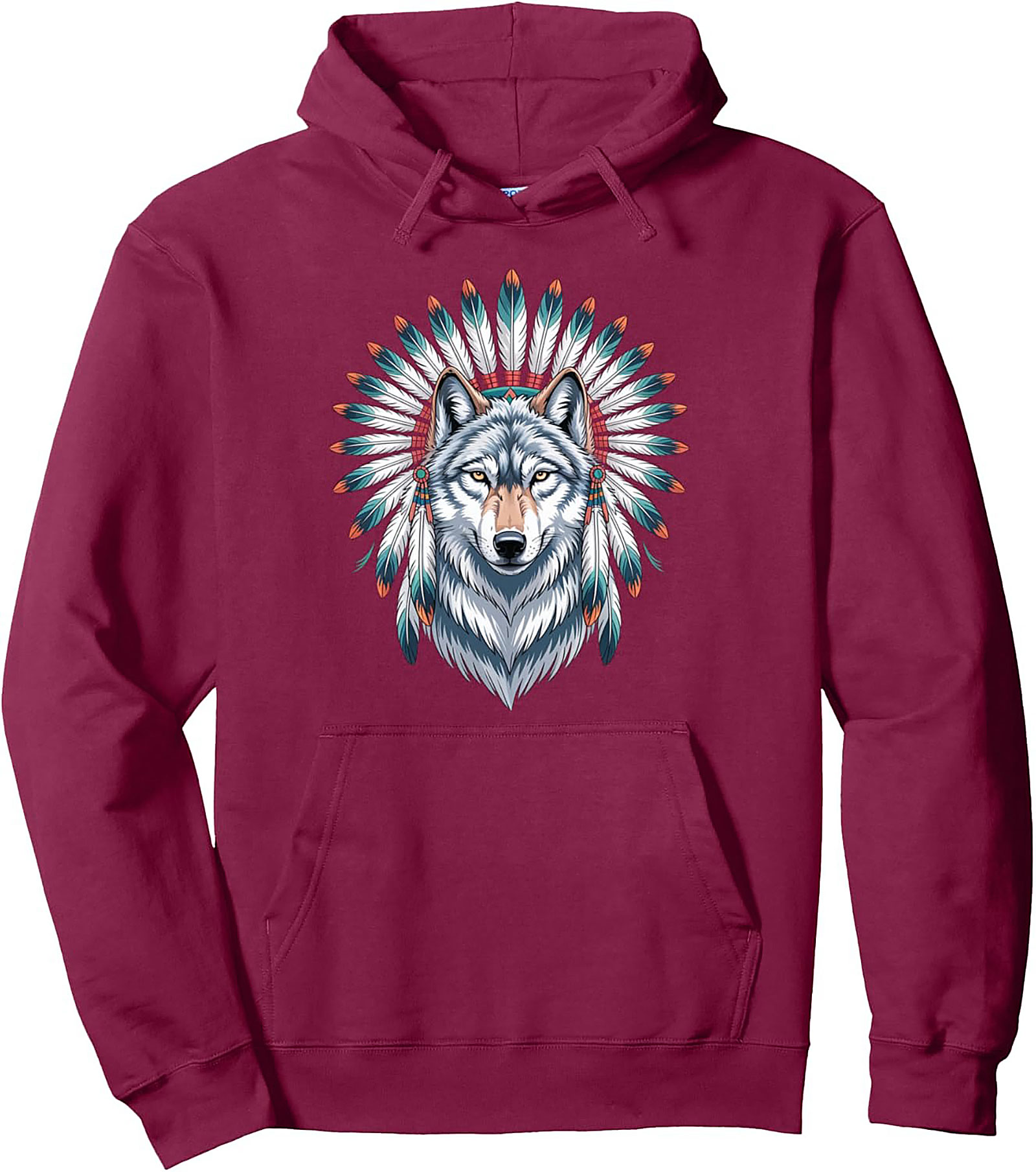 Spirit Wolf Graphic Hoodie Cozy Unisex Pullover