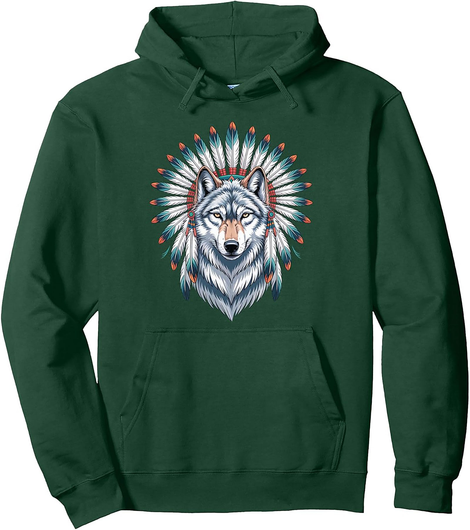 Spirit Wolf Graphic Hoodie Cozy Unisex Pullover