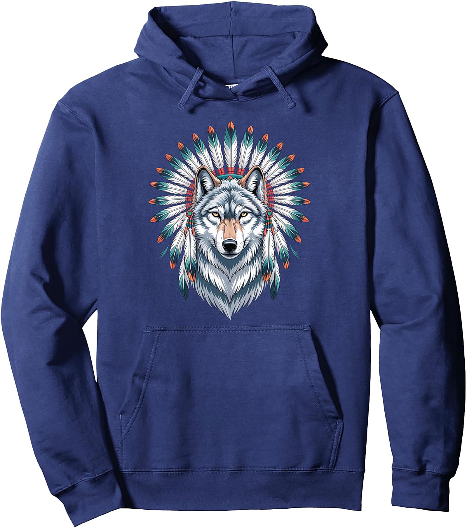 Spirit Wolf Graphic Hoodie Cozy Unisex Pullover