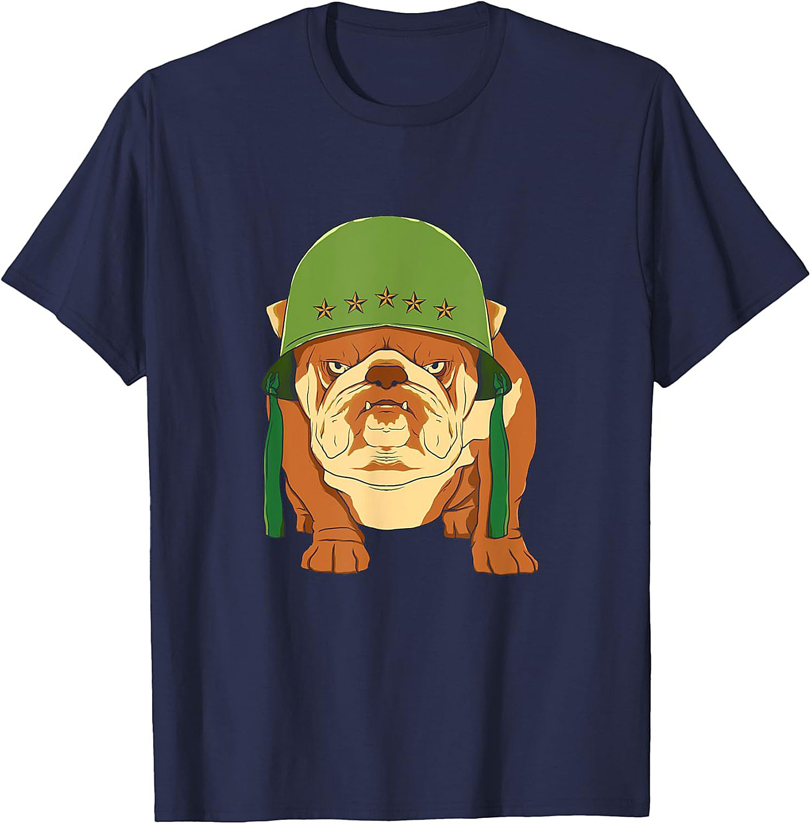 The Sarge Bulldog Military Graphic Tee | Tough Dog Unisex Shirt