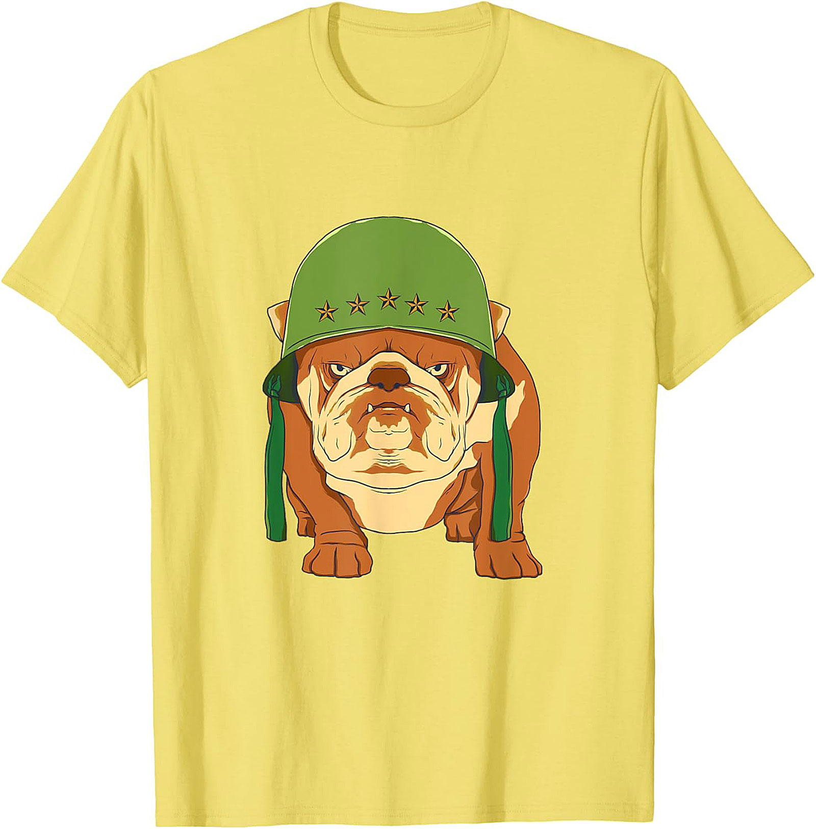 The Sarge Bulldog Military Graphic Tee | Tough Dog Unisex Shirt
