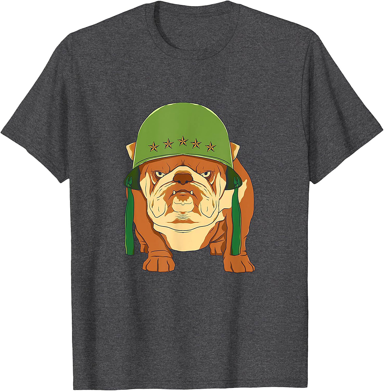 The Sarge Bulldog Military Graphic Tee | Tough Dog Unisex Shirt
