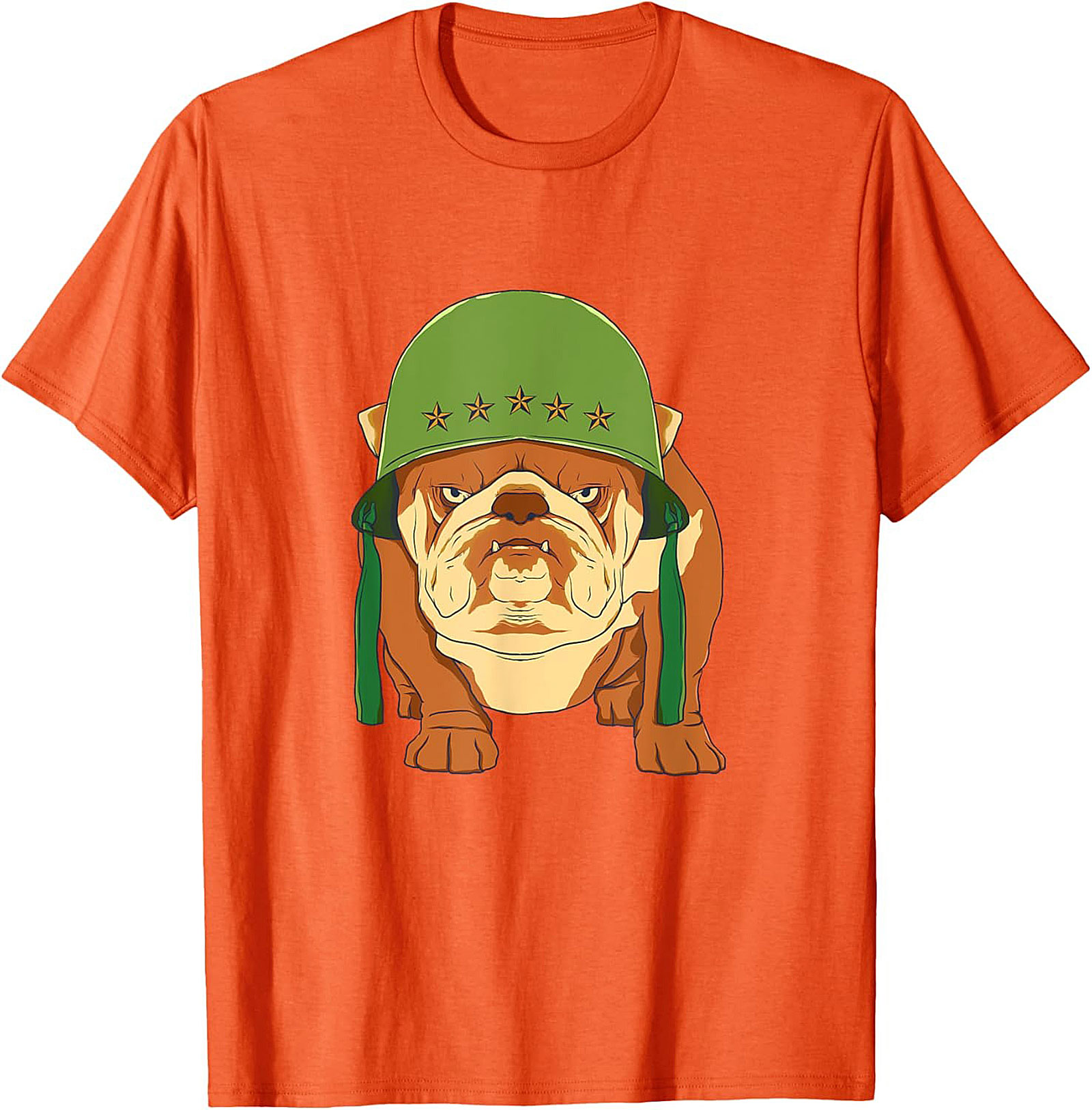 The Sarge Bulldog Military Graphic Tee | Tough Dog Unisex Shirt