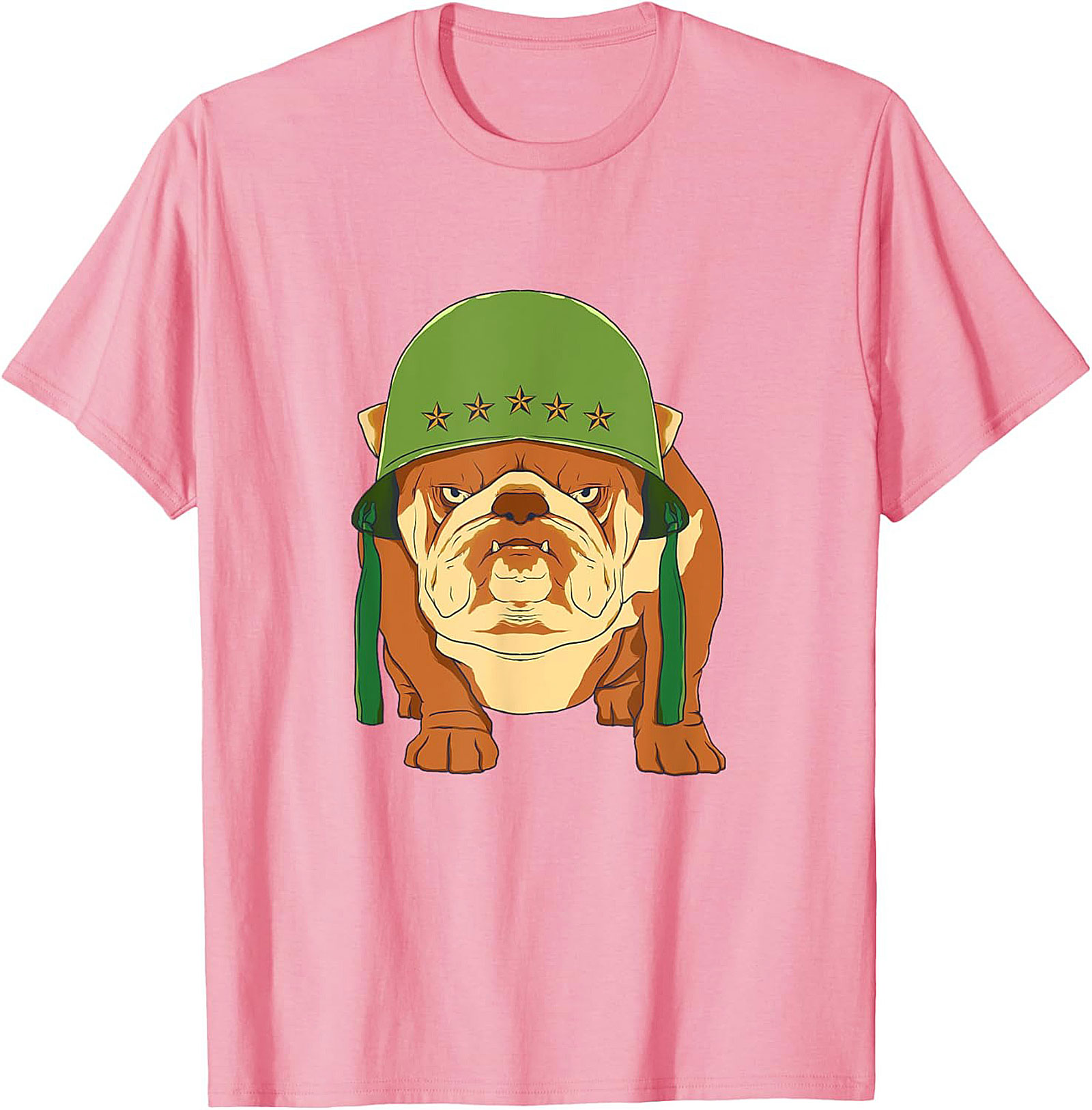 The Sarge Bulldog Military Graphic Tee | Tough Dog Unisex Shirt