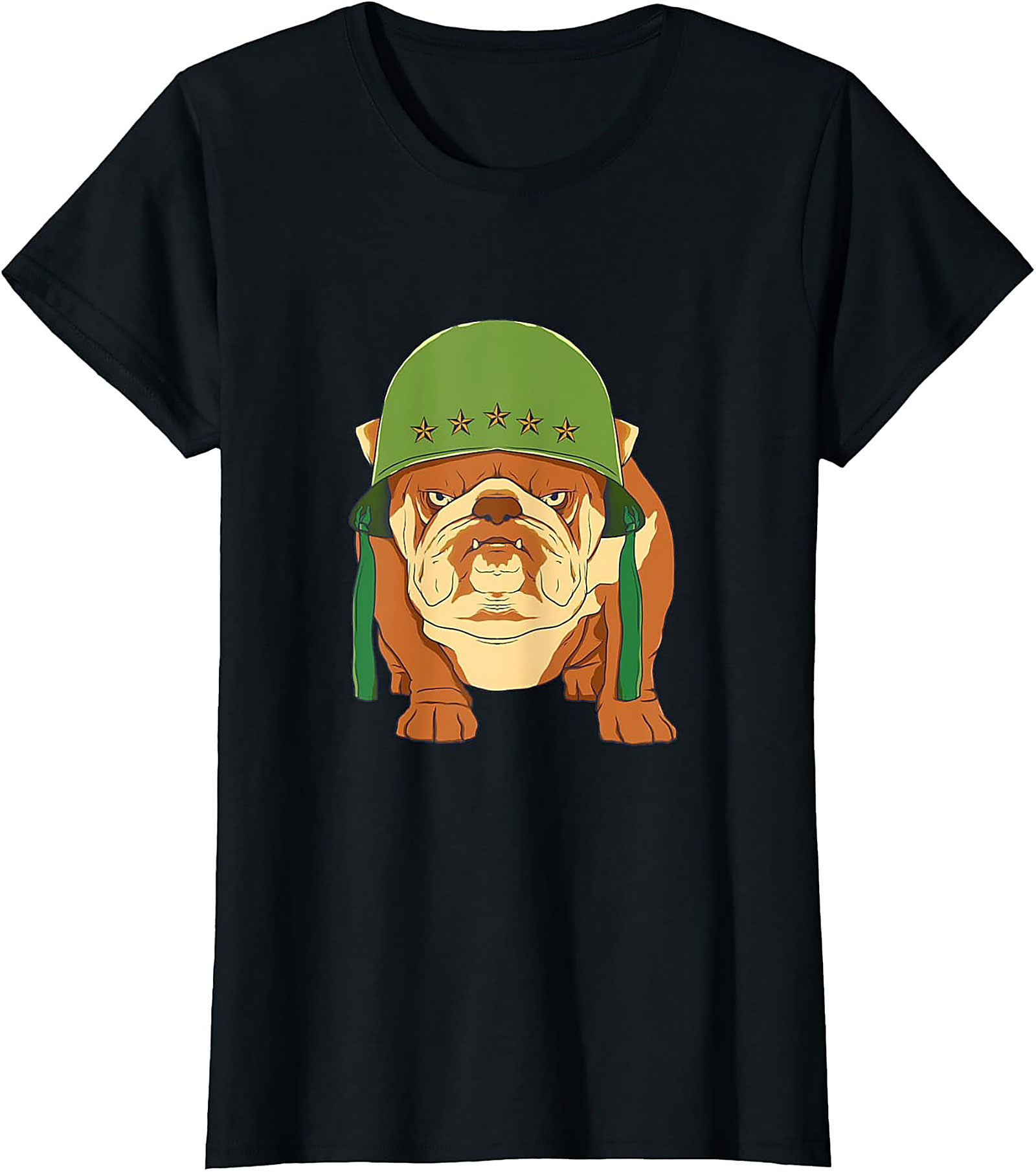 The Sarge Bulldog Military Graphic Tee | Tough Dog Unisex Shirt