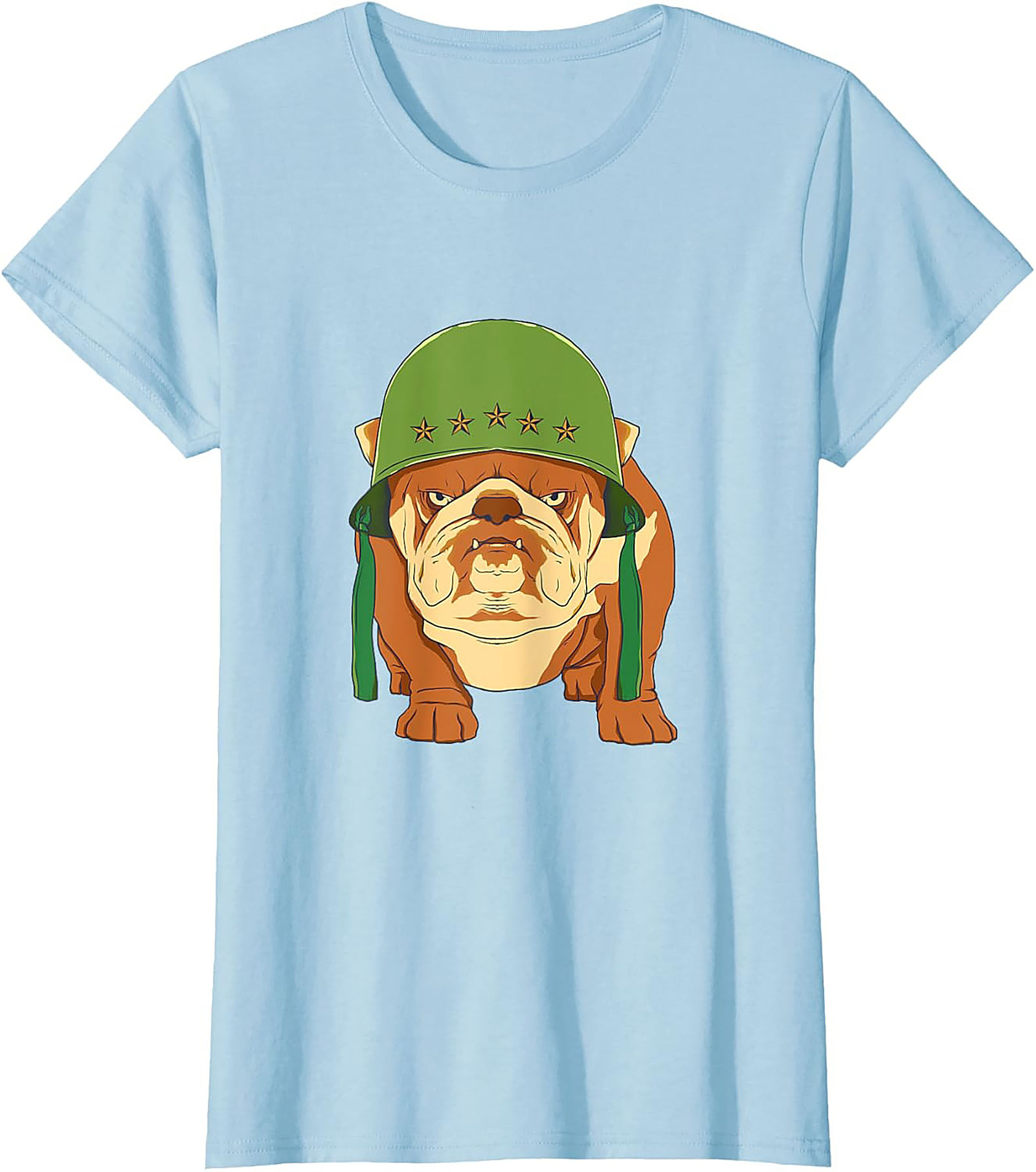 The Sarge Bulldog Military Graphic Tee | Tough Dog Unisex Shirt