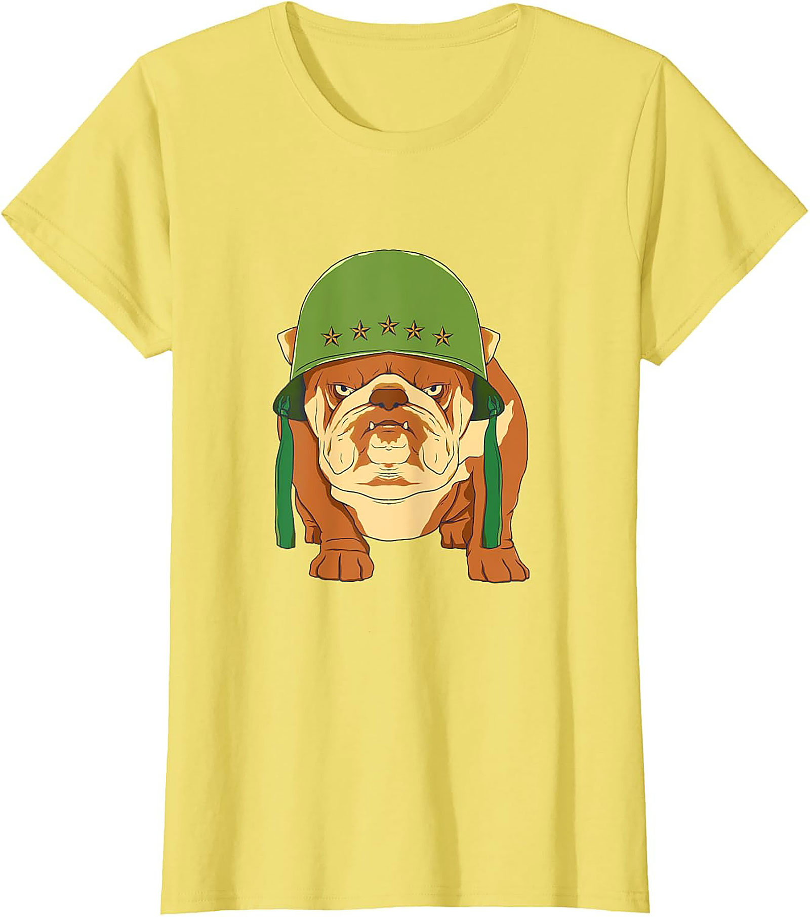 The Sarge Bulldog Military Graphic Tee | Tough Dog Unisex Shirt
