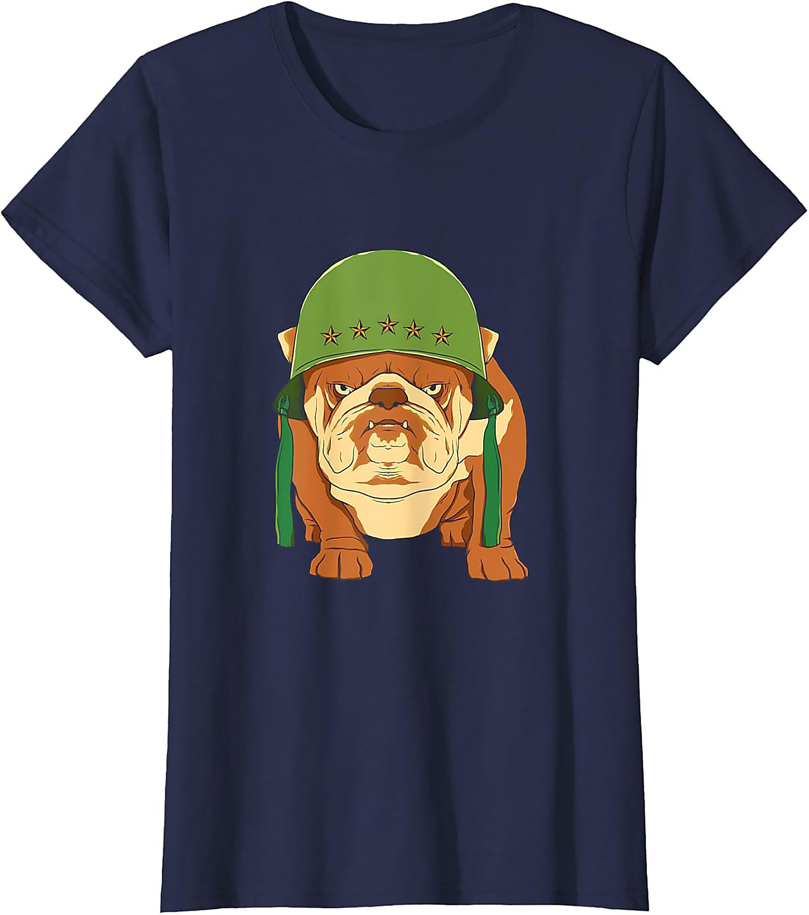 The Sarge Bulldog Military Graphic Tee | Tough Dog Unisex Shirt
